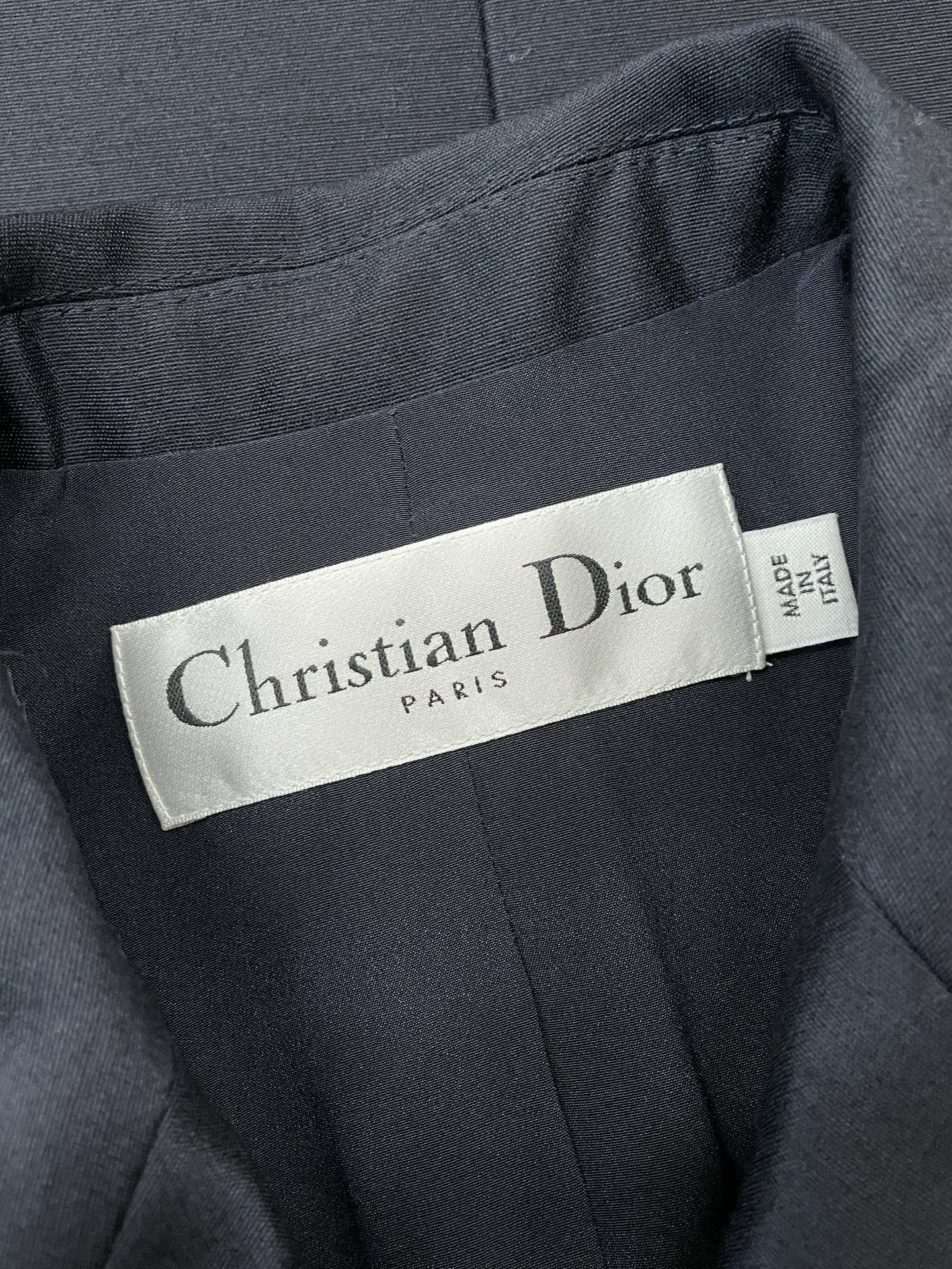 Dior Dior Women's Black Silk Wool Sleeveless Dress FR36 Size XS / US 0-2 / IT 36-38 - 3 Thumbnail
