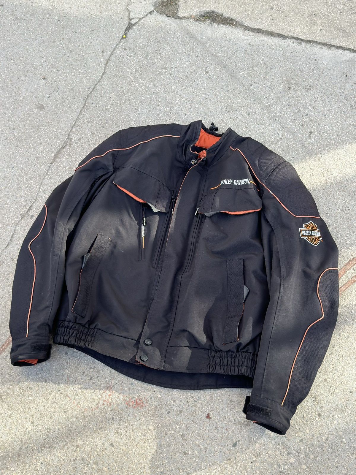 Harley Davidson × Vintage Vintage 2000s Harley Davidson Biker Motorcycle Jacket Size US L / EU 52-54 / 3 - 7 Thumbnail
