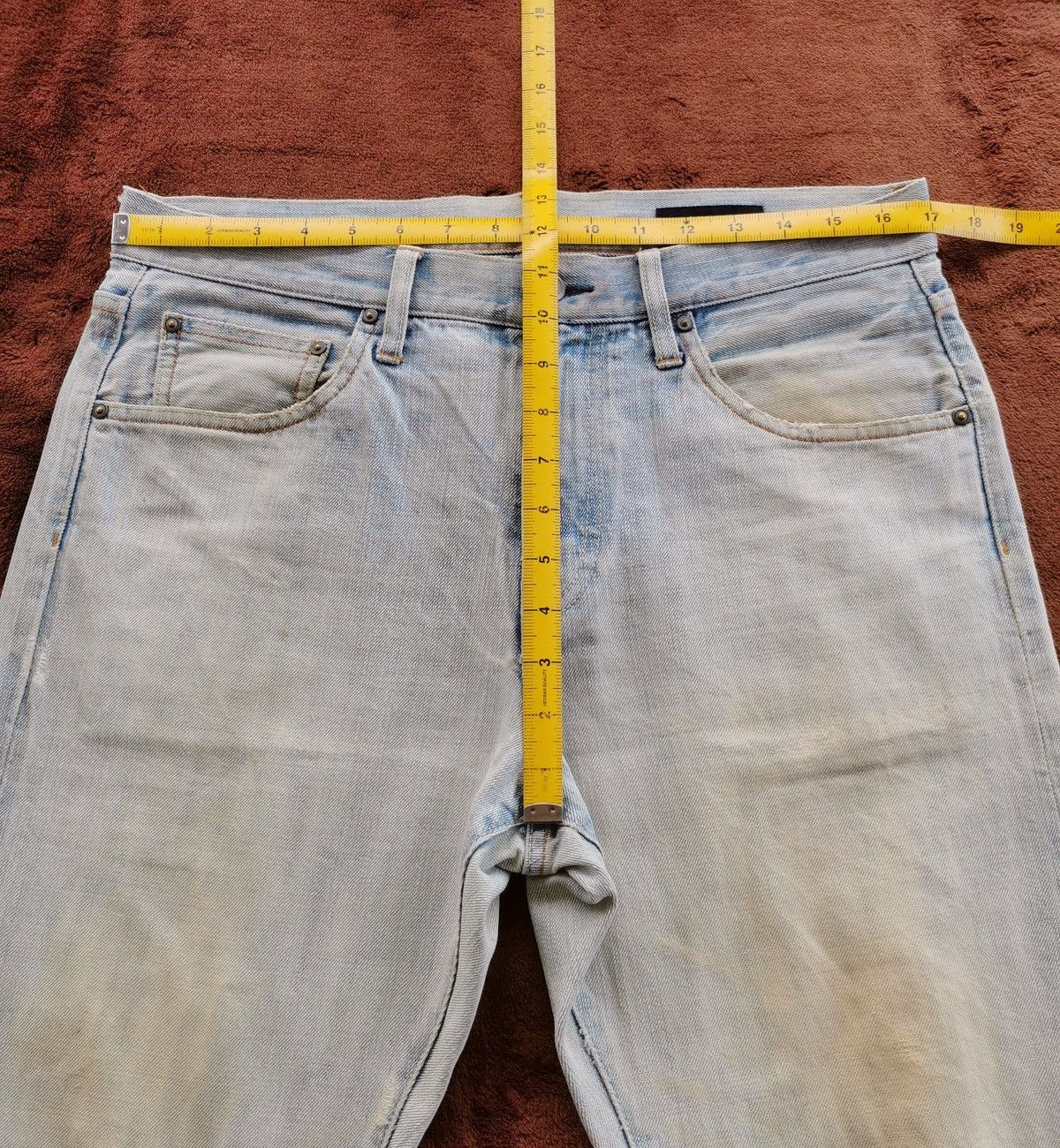 Japanese Brand Global Work Selvedge 3Quarter Short Denim Jeans Size US 34 / EU 50 - 11 Thumbnail