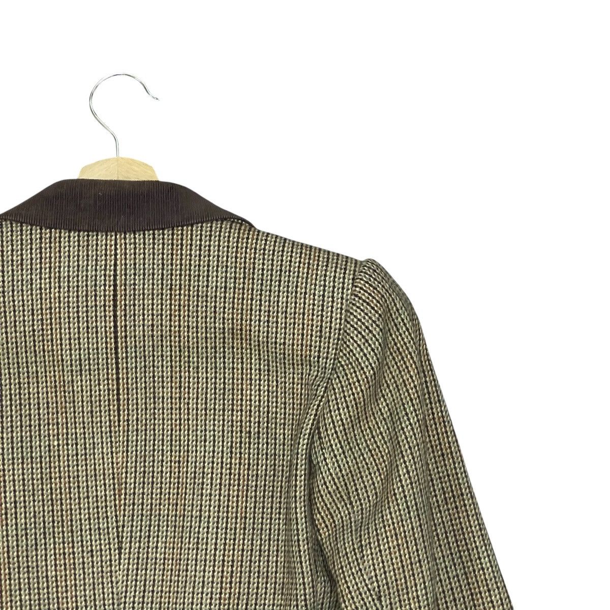 Yves Saint Laurent Vintage 80s Yves Saint Laurent Cropped Houndstooth Blazer Size M / US 6-8 / IT 42-44 - 9 Thumbnail