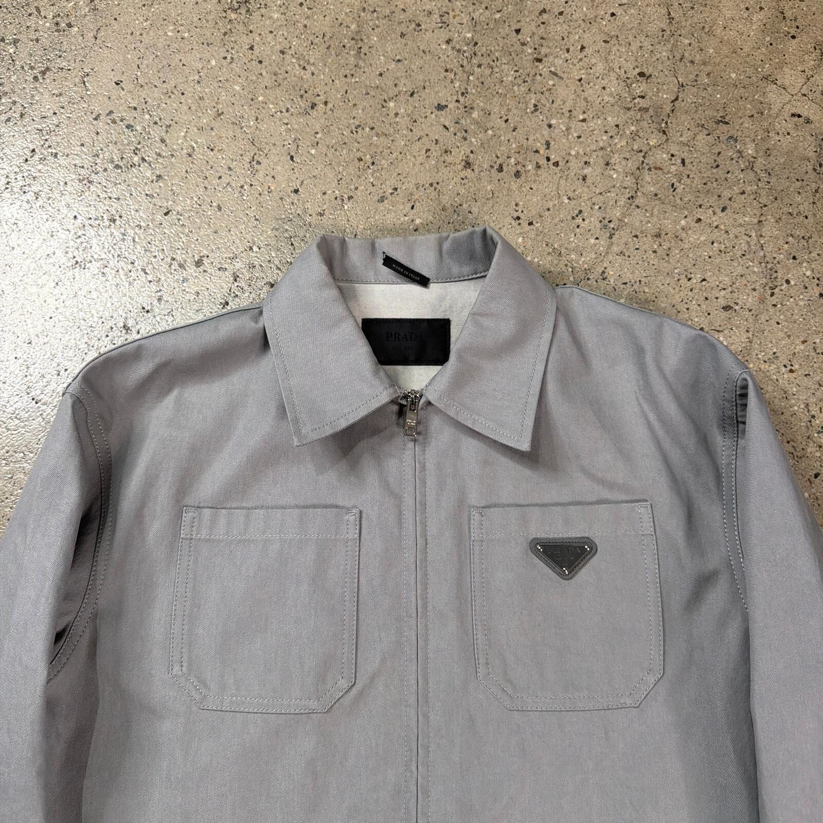 Prada Prada Denim Blouson Jacket Size US L / EU 52-54 / 3 - 2 Thumbnail