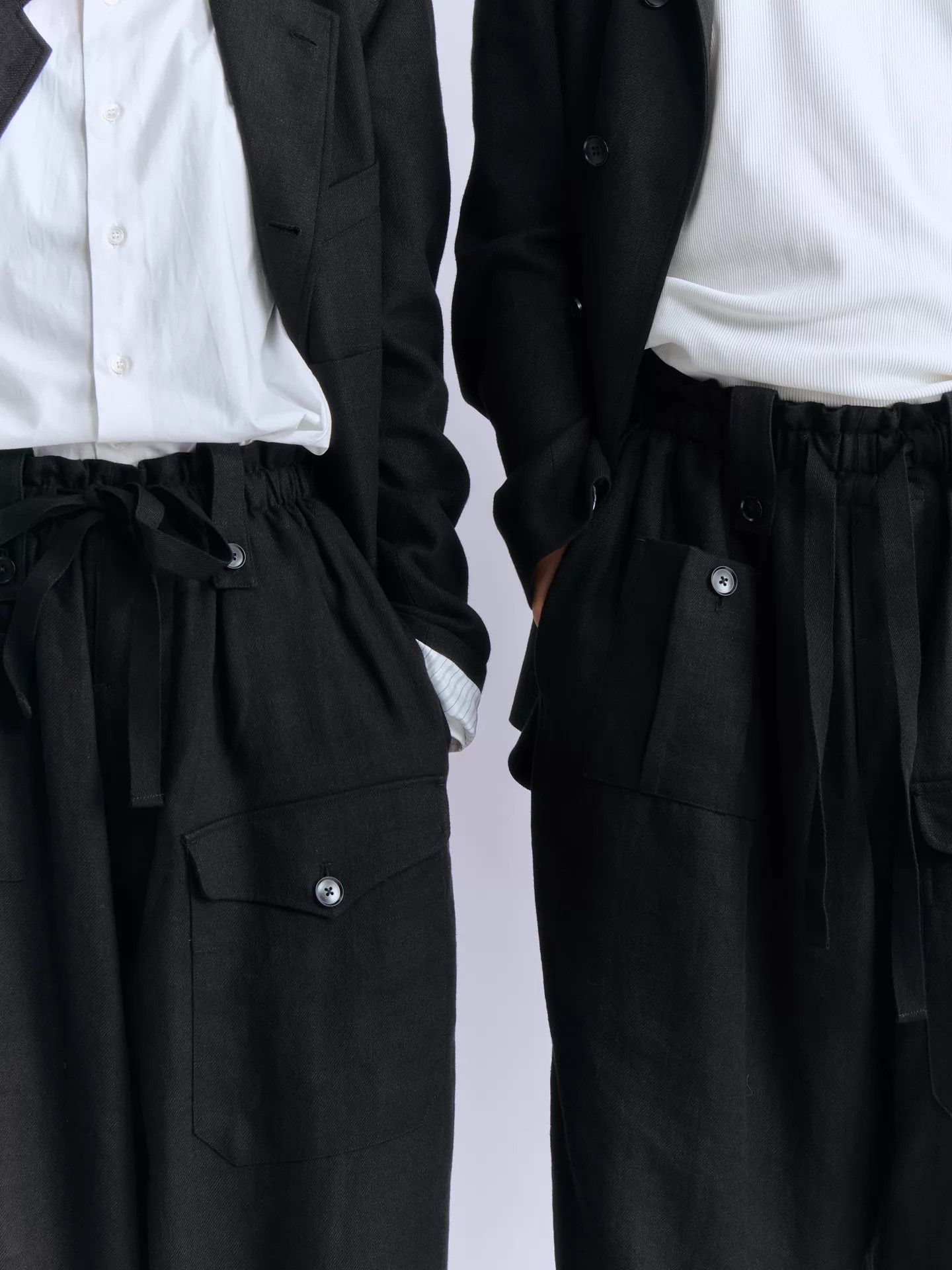Other YUKIO SATO Sato Pants Ramie Tencel Wide-Leg Size US 34 / EU 50 - 4 Thumbnail