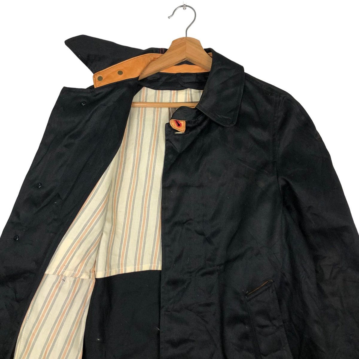 ANACHRONORM 🔥LONG JACKET FLY STRIPED LINING RICH BLACK ANACHRONORM Size US M / EU 48-50 / 2 - 12 Thumbnail