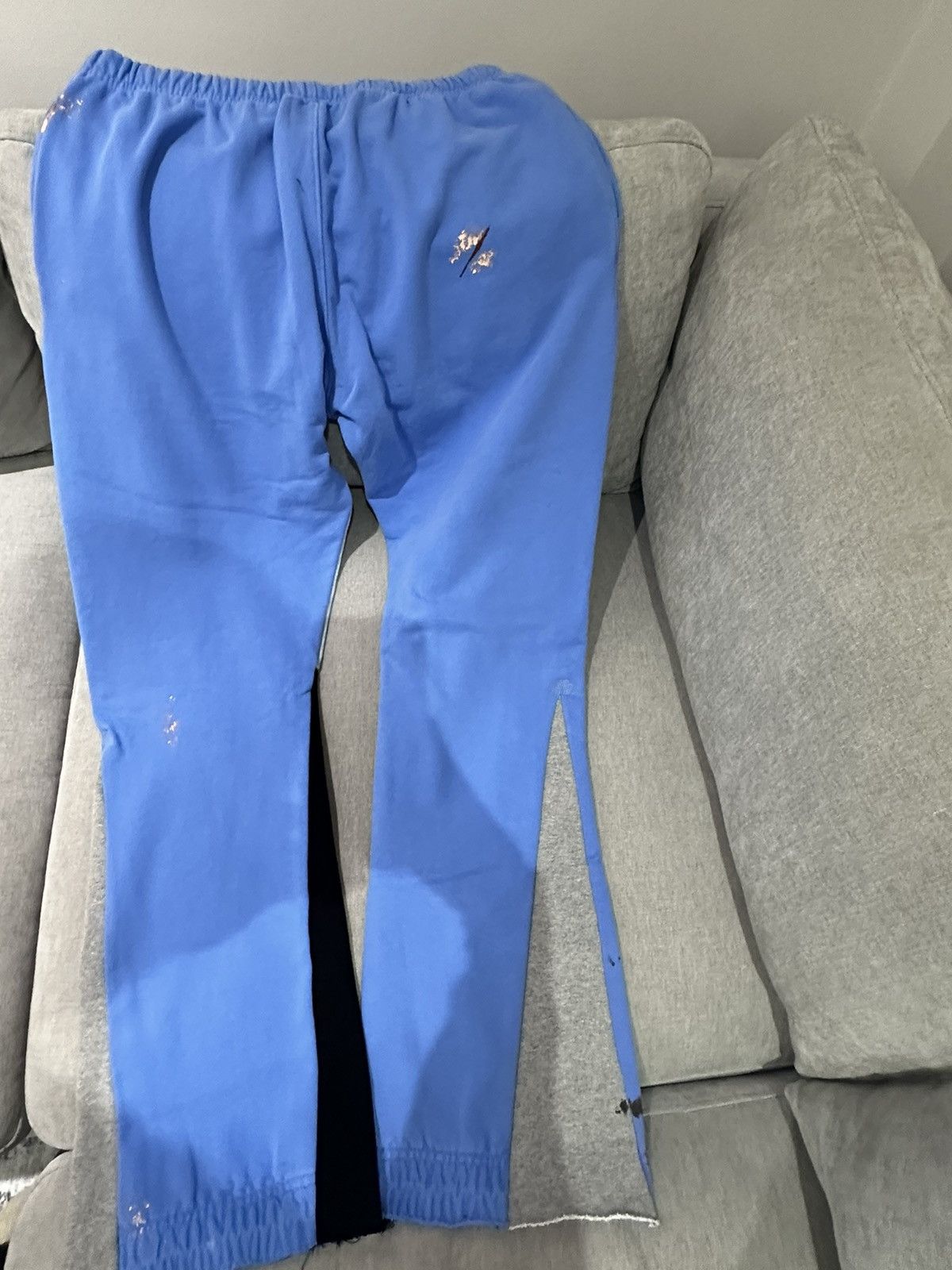 Gallery Dept. Gallery Department GD Logo Flare Sweatpants Royal Blue Size US 39 - 9 Thumbnail