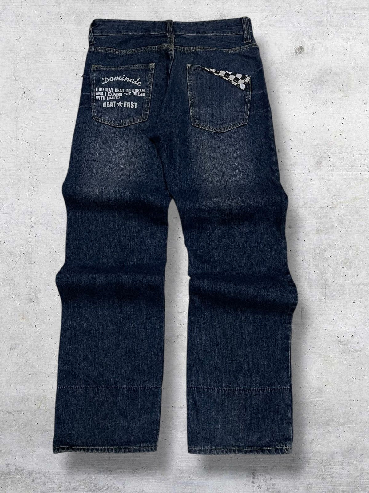 Hysteric Glamour VINTAGE DOMINATE CRAFTED OG DESIGNER JAPAN RIPPED PATCHWORK Size US 31 - 9 Thumbnail
