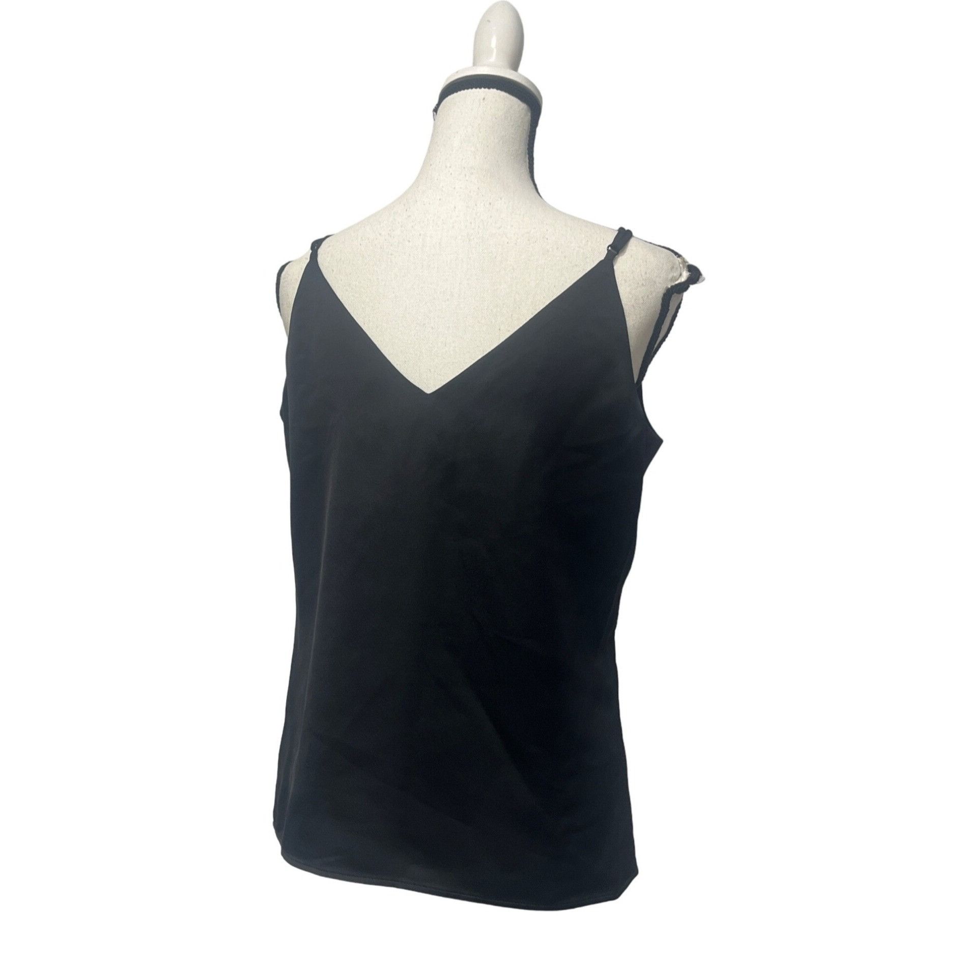 DKNY DKNY Mixed Media Camisole Top, Black, L Size L / US 10 / IT 46 - 4 Thumbnail