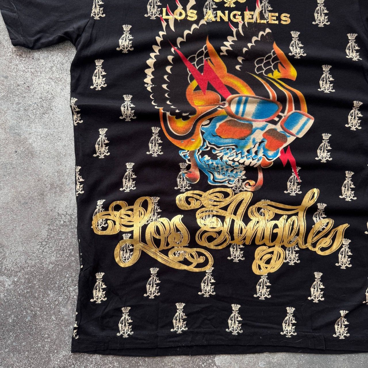 Christian Audigier Christian Audigier (Ed Hardy) Rhinestones Y2K T-Shirt Size US M / EU 48-50 / 2 - 9 Thumbnail