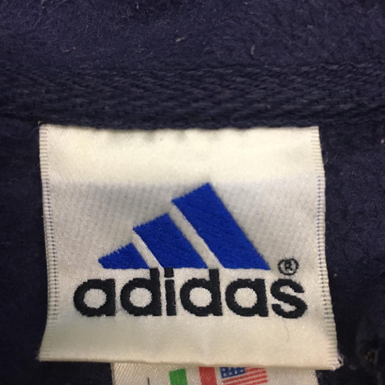 Adidas ADIDAS 3 Stripes Zip Up Fleece Sweater Streetwear Size US L / EU 52-54 / 3 - 4 Thumbnail