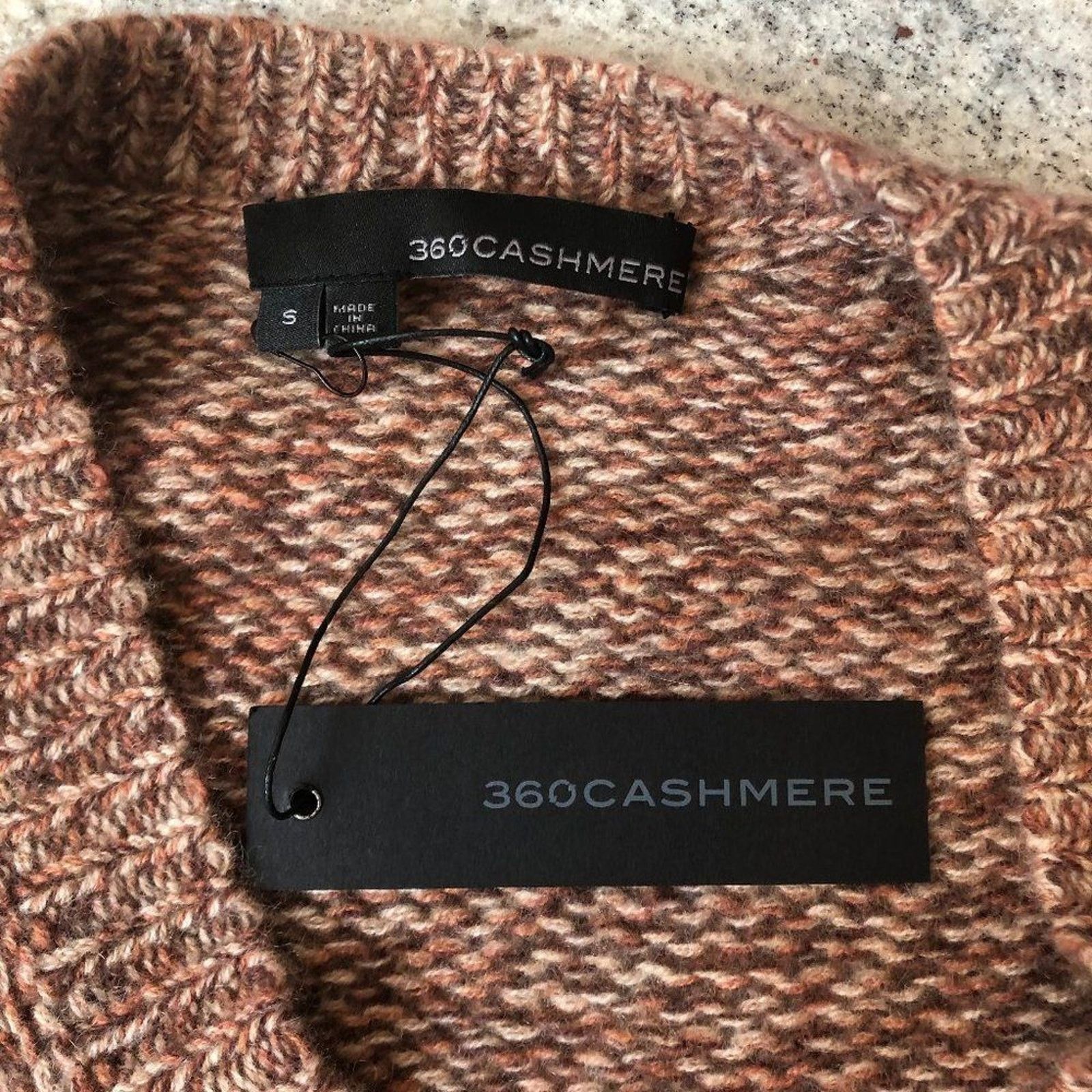 360Cashmere Dakota Marled Cashmere Sweater from 360 Cashmere Size S / US 4 / IT 40 - 6 Thumbnail