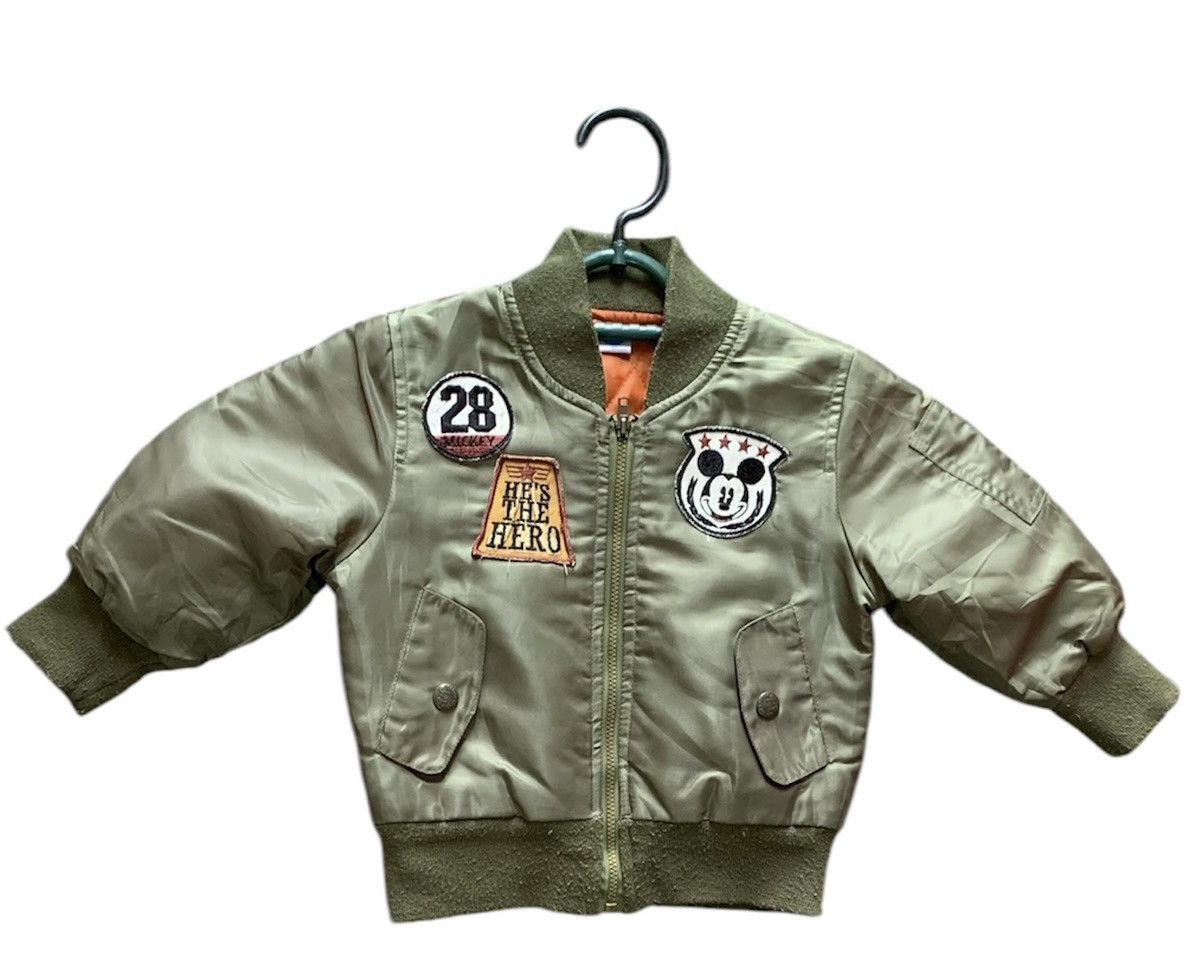 Mickey Mouse Bomber kids Mickey Mouse military jacket Size US XXS / EU 40 - 1 Thumbnail