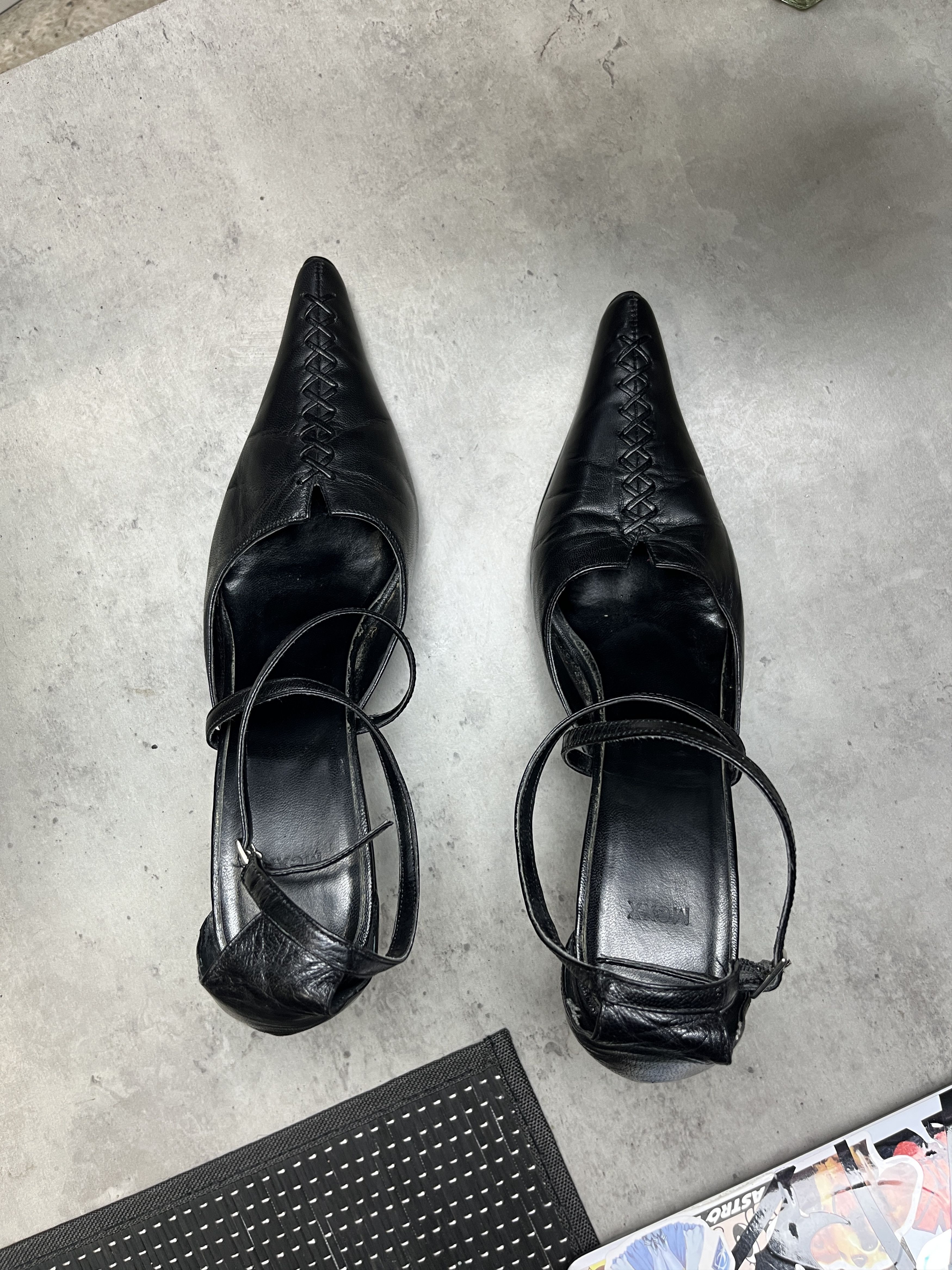 Other 2000s MEXX STRAPPY POINTED TOE KITTEN HEELS - 5116 Size US 7.5 / IT 37.5 - 4 Thumbnail