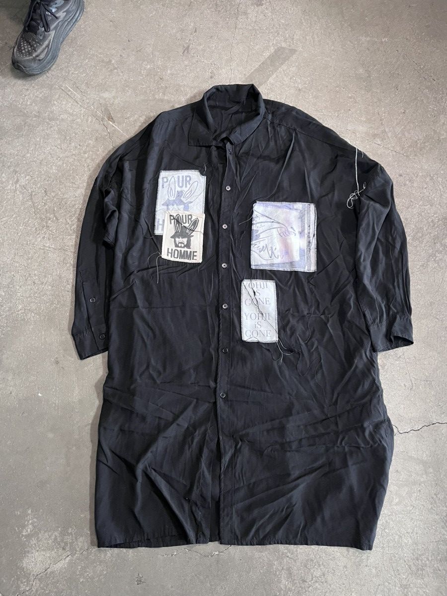 Yohji Yamamoto SS19 Yohji Pour Homme Patchwork Silk Button-Up Size US S / EU 44-46 / 1 - 1 Thumbnail