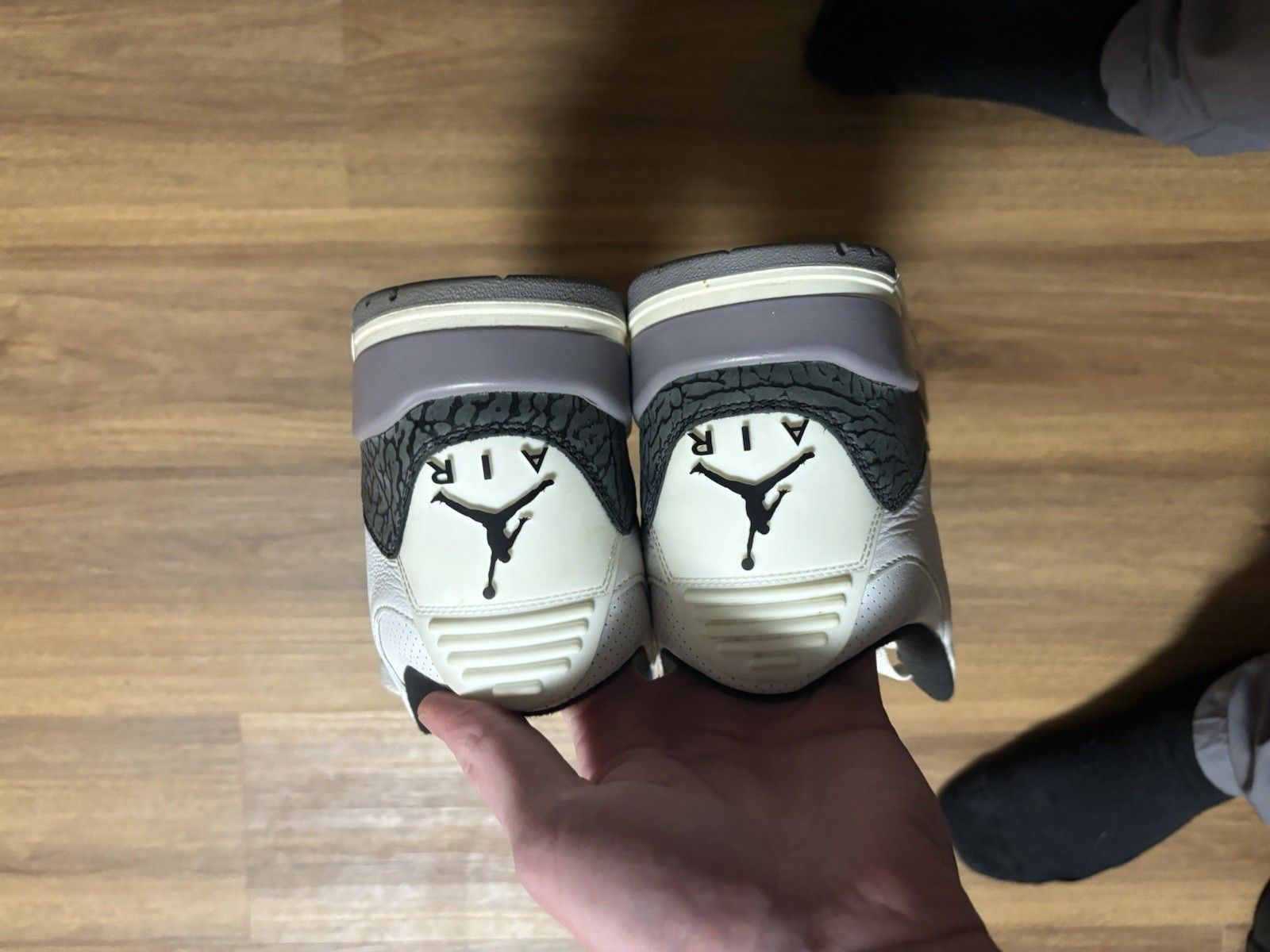 Jordan Brand Air Jordan 3 Retro Cement Grey Size US 11.5 / EU 44-45 - 4 Thumbnail