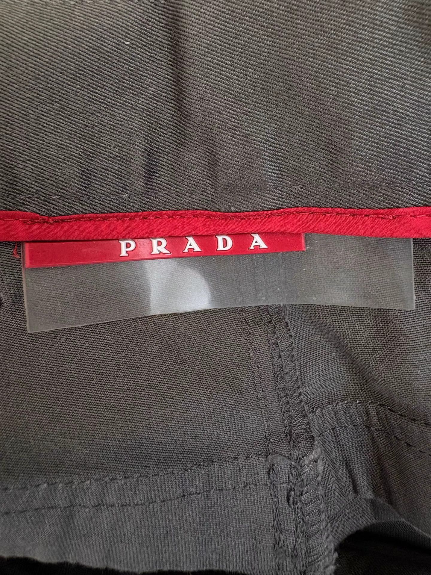 Prada PRADA Leather Logo Back Trousers K1 Size US 34 / EU 50 - 4 Thumbnail