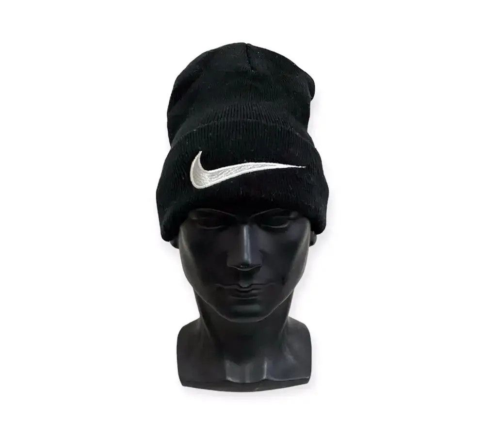 Nike × Vintage Nike Swoosh Beanie Hat Size ONE SIZE - 1 Thumbnail