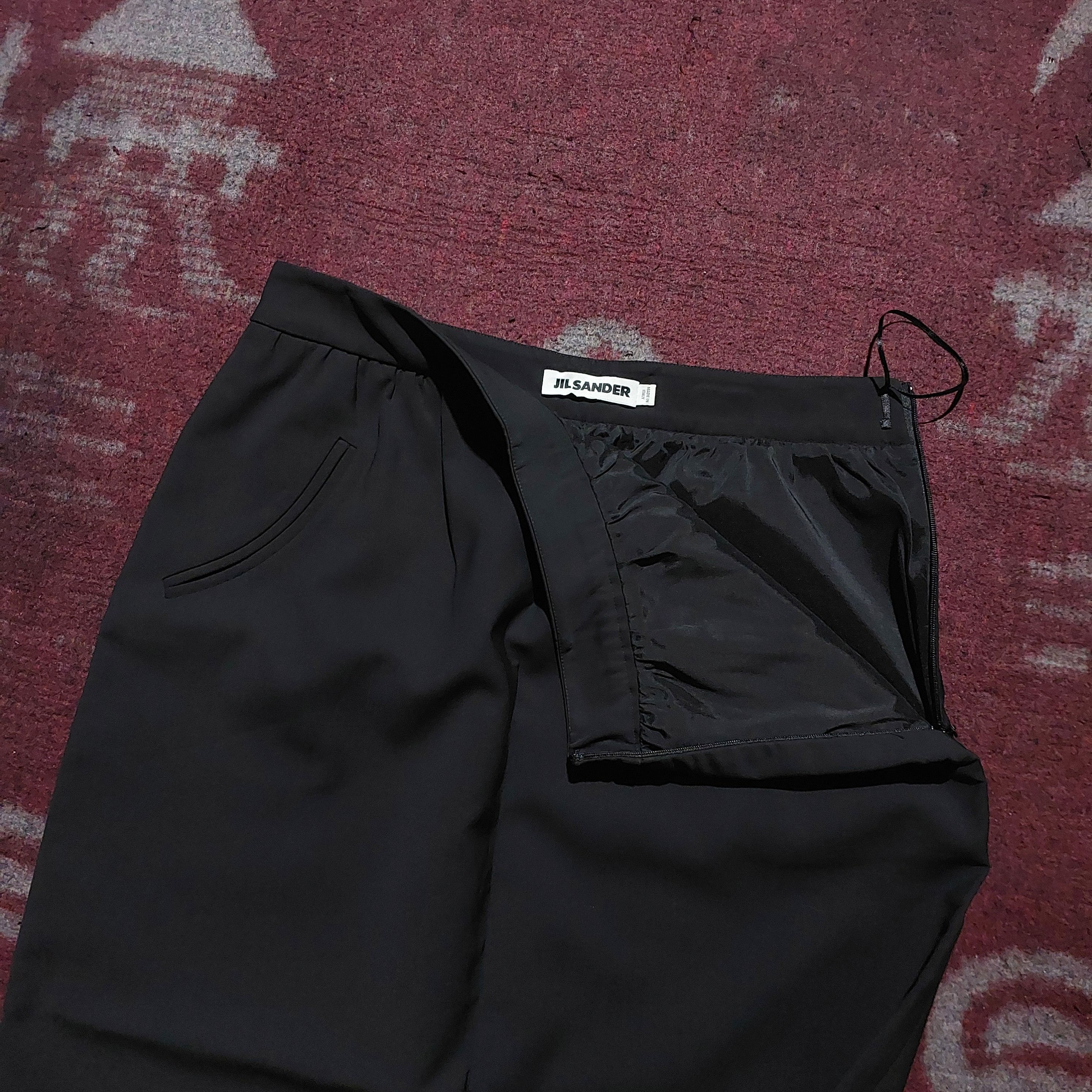 Jil Sander Jil sander nylon black midi skirt Size 30" / US 8 / IT 44 - 6 Thumbnail