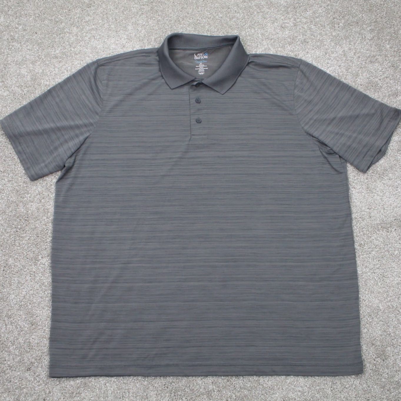Croft & Barrow Croft & Barrow Polo Shirt Mens XL Gray Quick Dry 100% Polyester S/S Pullover Shirt Size US XL / EU 56 / 4 - 2 Thumbnail
