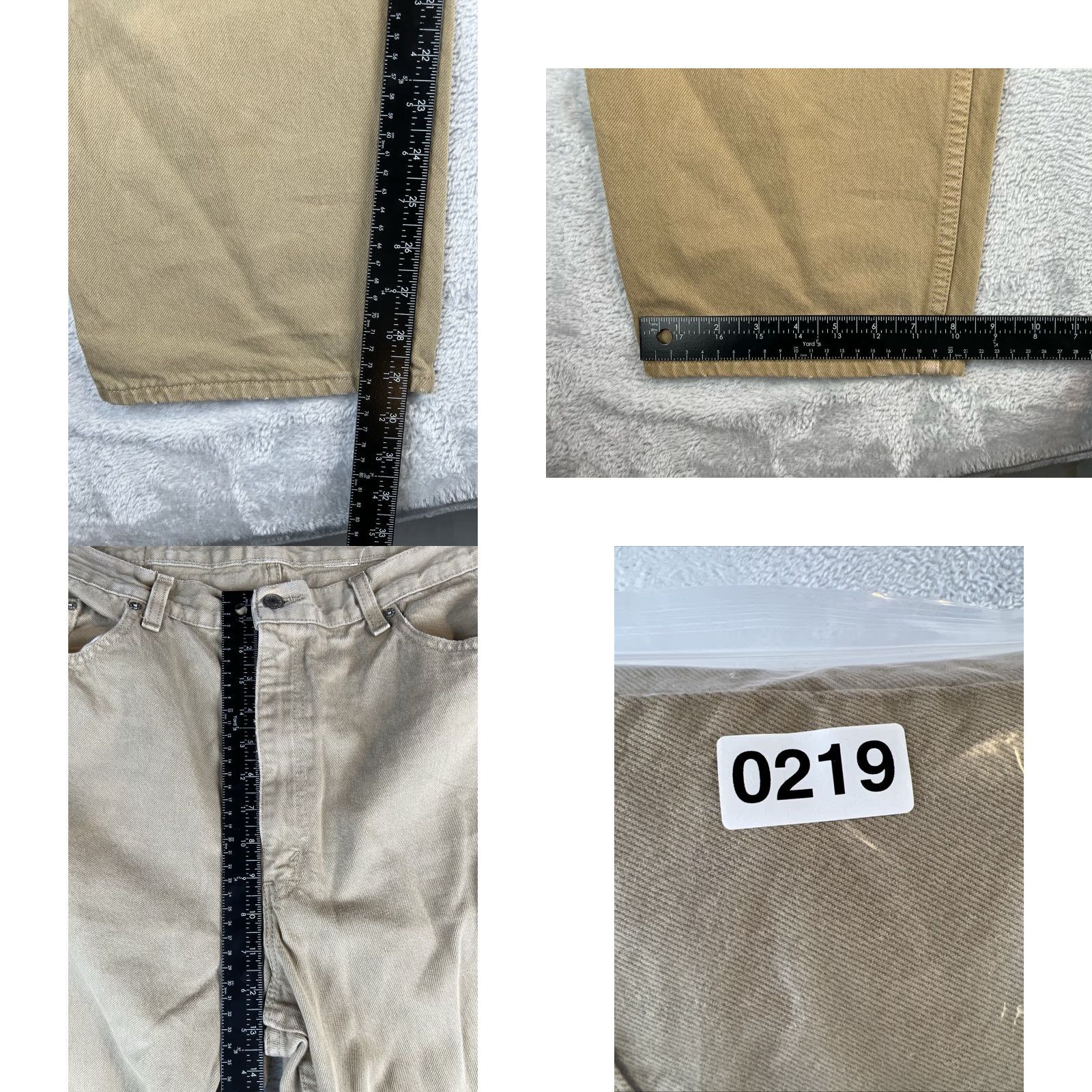 Levi's VINTAGE Levi's Jeans Mens 40x30 Beige Relaxed Straight 1990s USA Levi's 550 Size US 40 / EU 56 - 8 Thumbnail