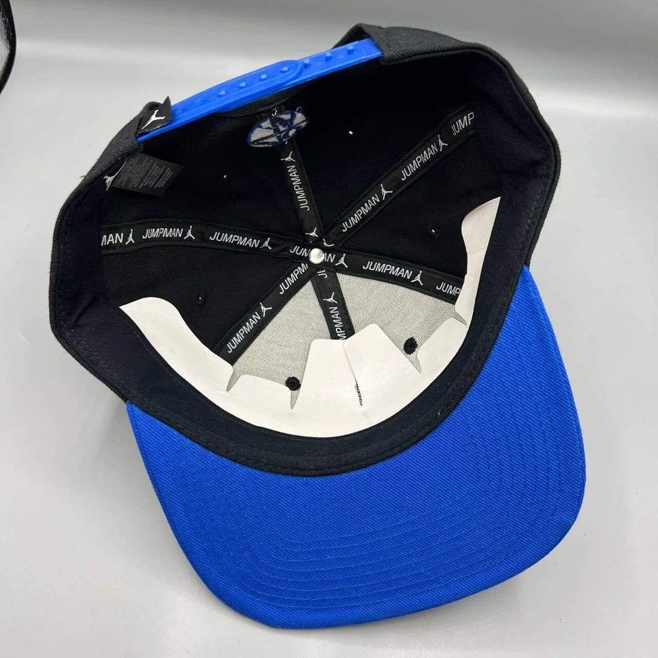 Jordan Brand Air Jordan Hat Men Black Blue Jumpman Spike 40 Snap Back Cap Size ONE SIZE - 2 Thumbnail