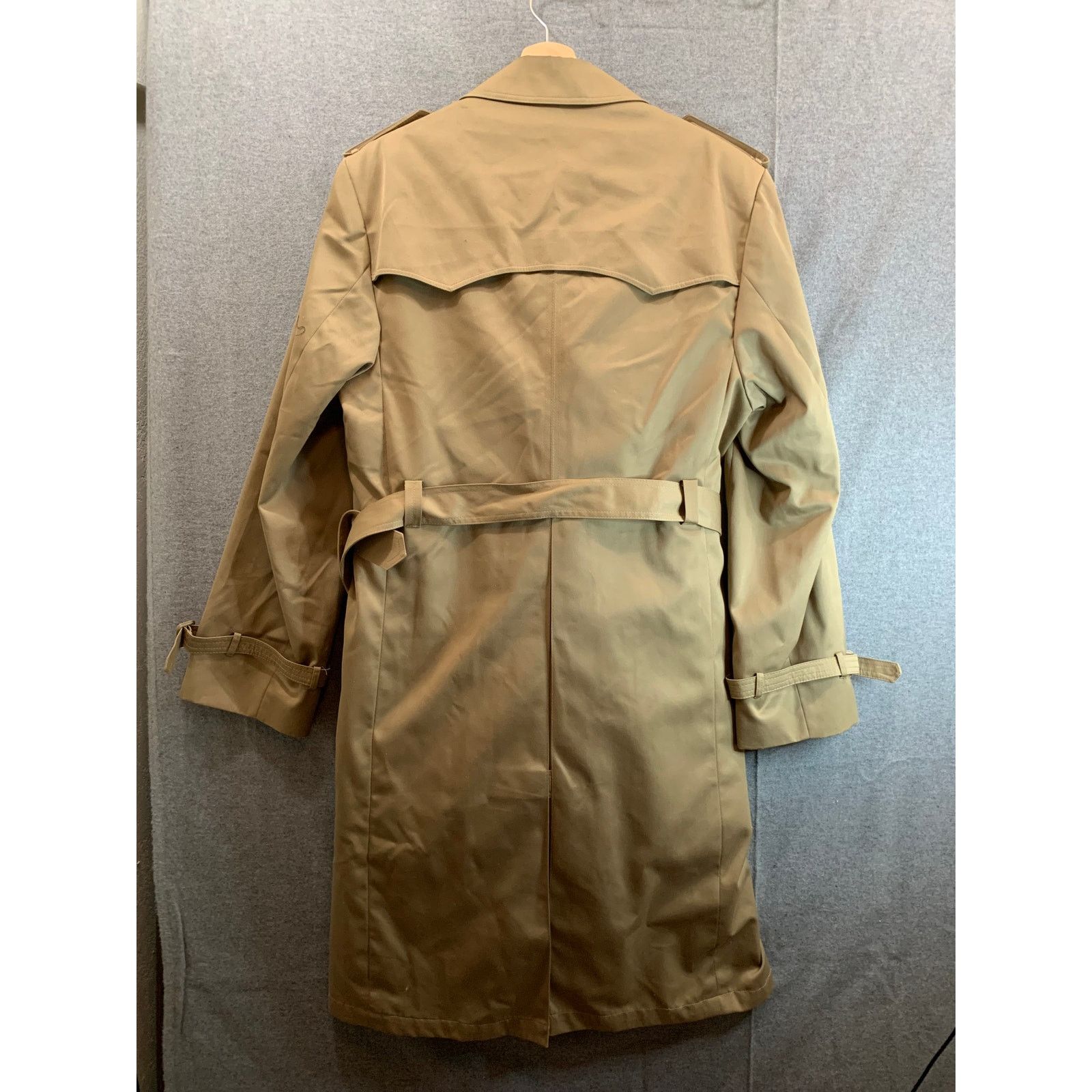 Leather Park Wilshire Trench Coat Womens Size 44L Khaki Size L / US 10 / IT 46 - 2 Thumbnail