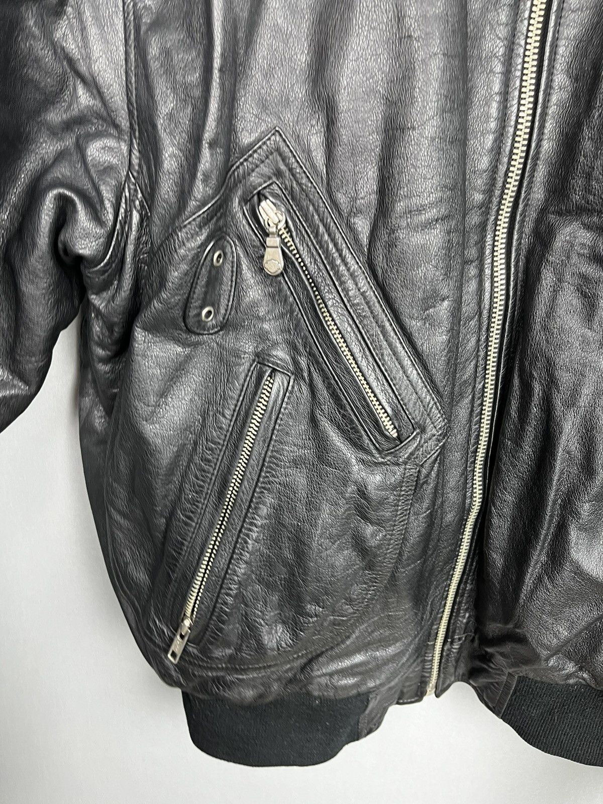 Harley Davidson × Vintage Harley Davidson leather jacket big logo vintage Size US XL / EU 56 / 4 - 6 Thumbnail