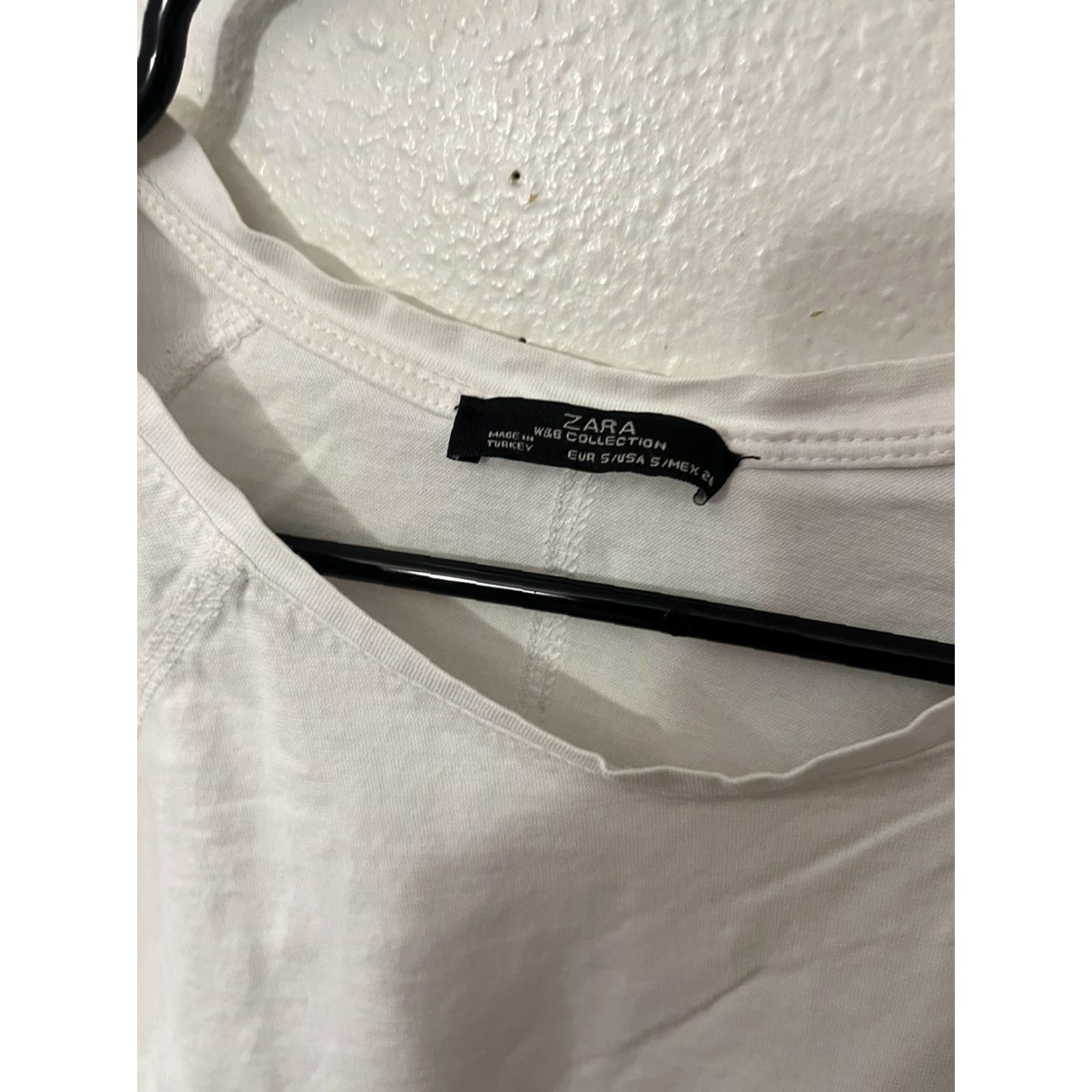 Zara VINTAGE NO. Zara W&B Collection Shirt Womens Regular Size 5 White Long Sleeve Round Neck Casual Blouse 5 Size S / US 4 / IT 40 - 3 Thumbnail