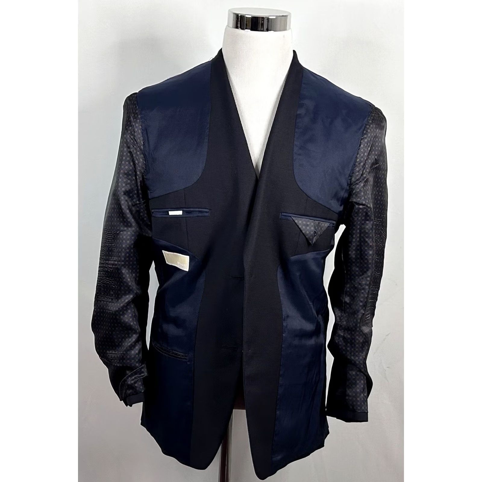 Michael Kors Michael Kors Sport Coat Wool Dark Navy Nailhead Two Button Double Vented 38R Men Regular Jacket Coat Mens Size US XS / EU 42 / 0 - 7 Thumbnail