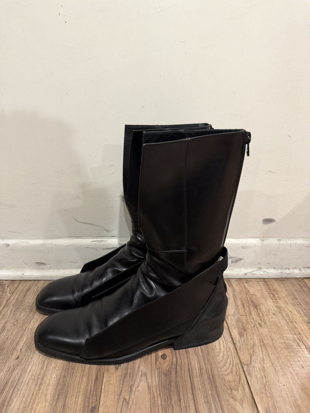 Raf Simons SS09 Leather Spoiler Boots 42 Size US 9 / EU 42 - 3 Thumbnail