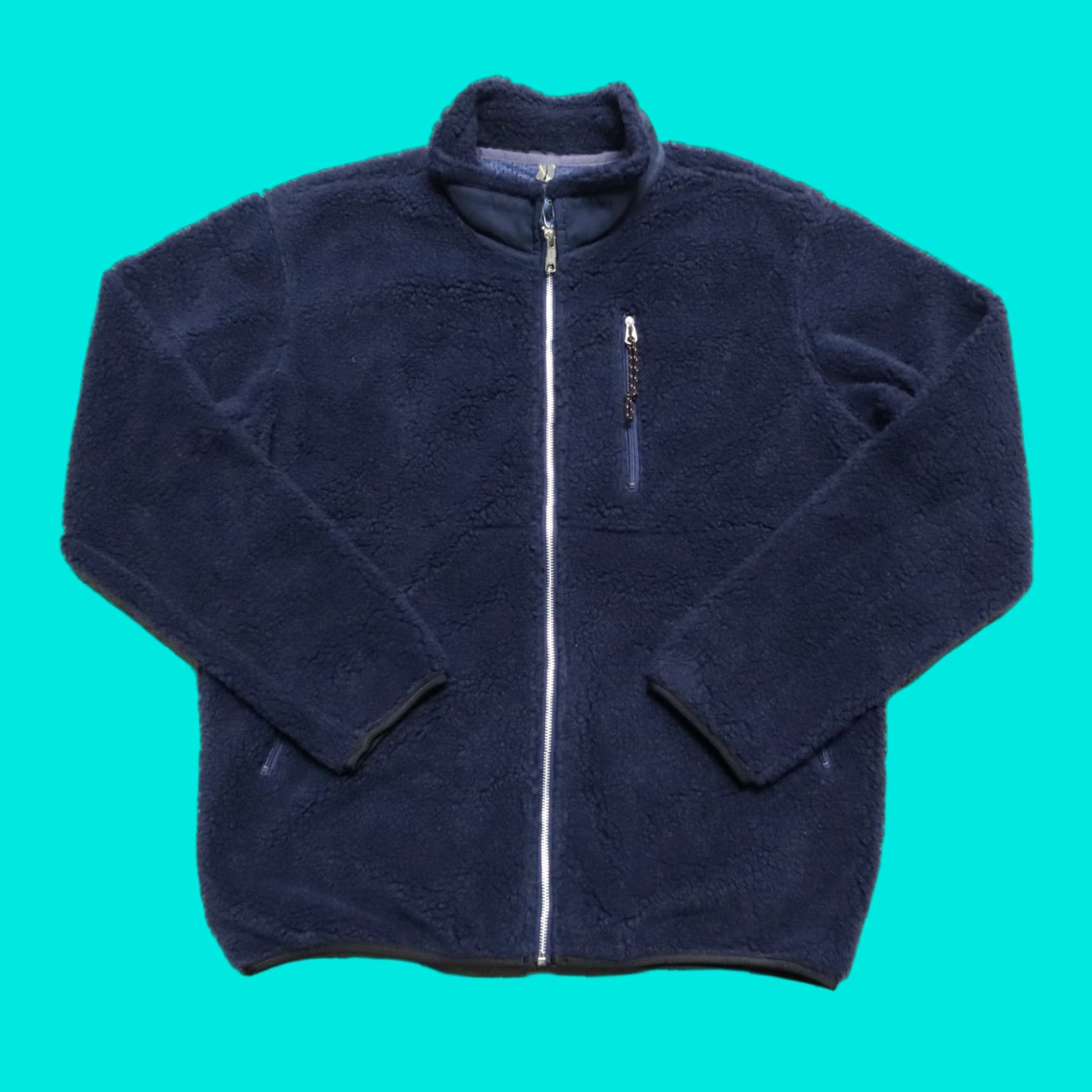 Vintage Oregonian Outfitters Pile Fleece Jacket Mens L Navy Shirt Jacket Size US L / EU 52-54 / 3 - 1 Thumbnail