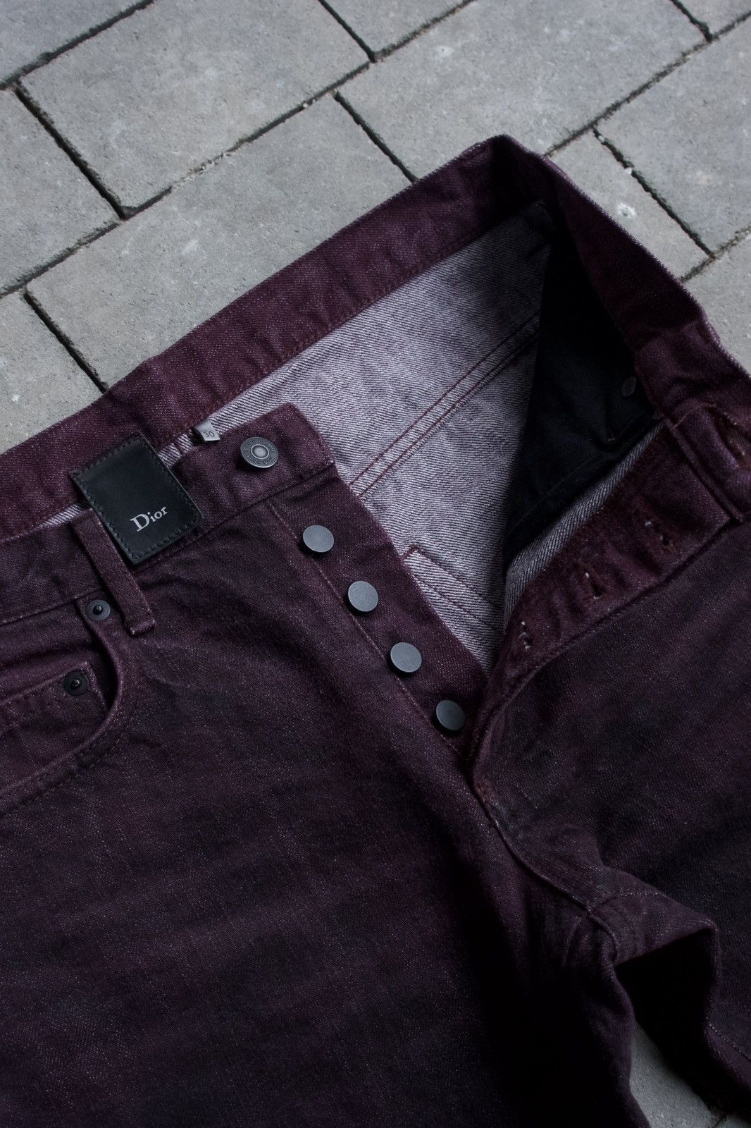 Dior AW08 Dior Blood Burgundy Wax jeans by KVA Waxed Size US 30 / EU 46 - 4 Thumbnail