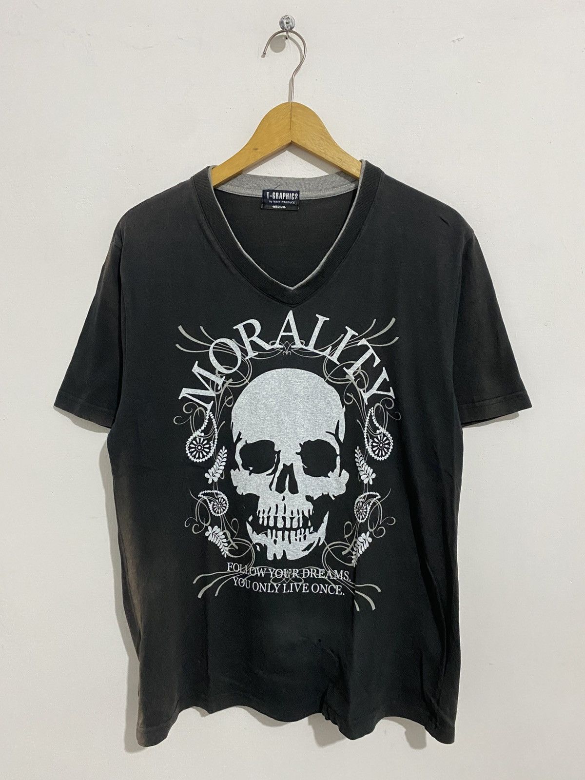 トップス 00s archive L.G.B. SKULL vintage t-shirt If Six Was Nine × Japanese Brand × Le Grande Bleu (L.G.B.