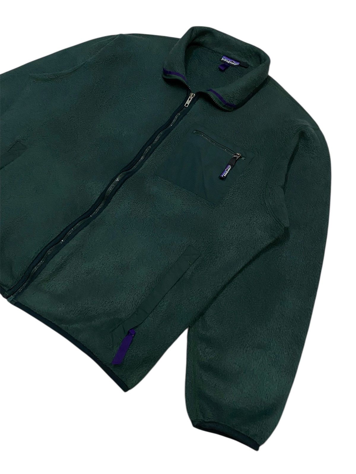 Patagonia Vintage 90s Patagonia Green Full Zip Synchilla Fleece Jacket Size US XL / EU 56 / 4 - 19 Thumbnail