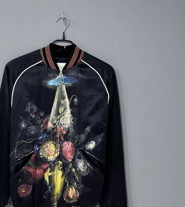 Gucci Gucci Size 36 Silk floral zipper jacket size 36 2502-Nexta Size US S / EU 44-46 / 1 - 2 Thumbnail