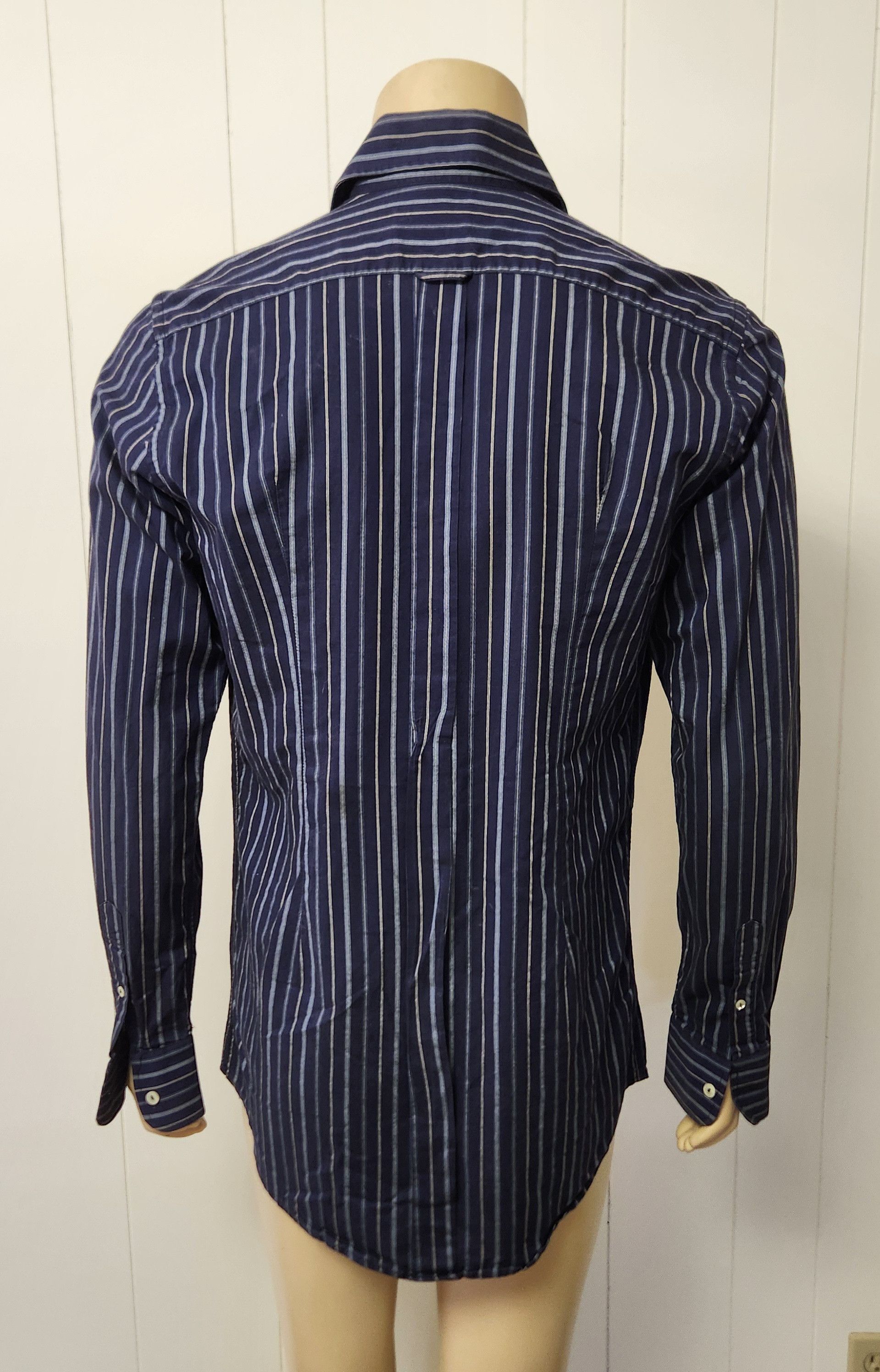 Dolce & Gabbana Dolce & Gabbana shirt L men's dark blue stripe Size US L / EU 52-54 / 3 - 5 Thumbnail