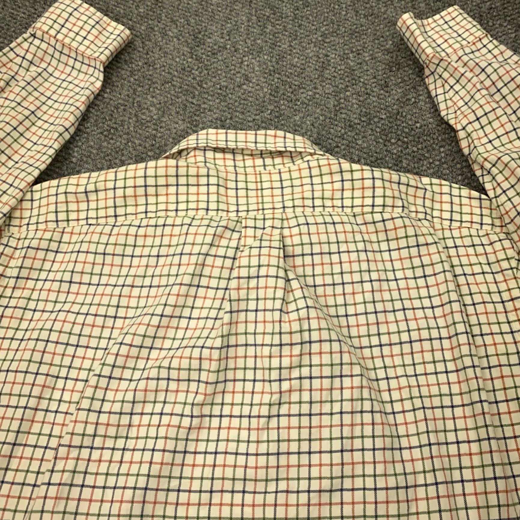 Ralph Lauren Ralph Lauren Mens Shirt Large Beige Plaid Long Sleeve Button-Up Classic Fit 100% Cotton Multicolor Size US L / EU 52-54 / 3 - 6 Thumbnail