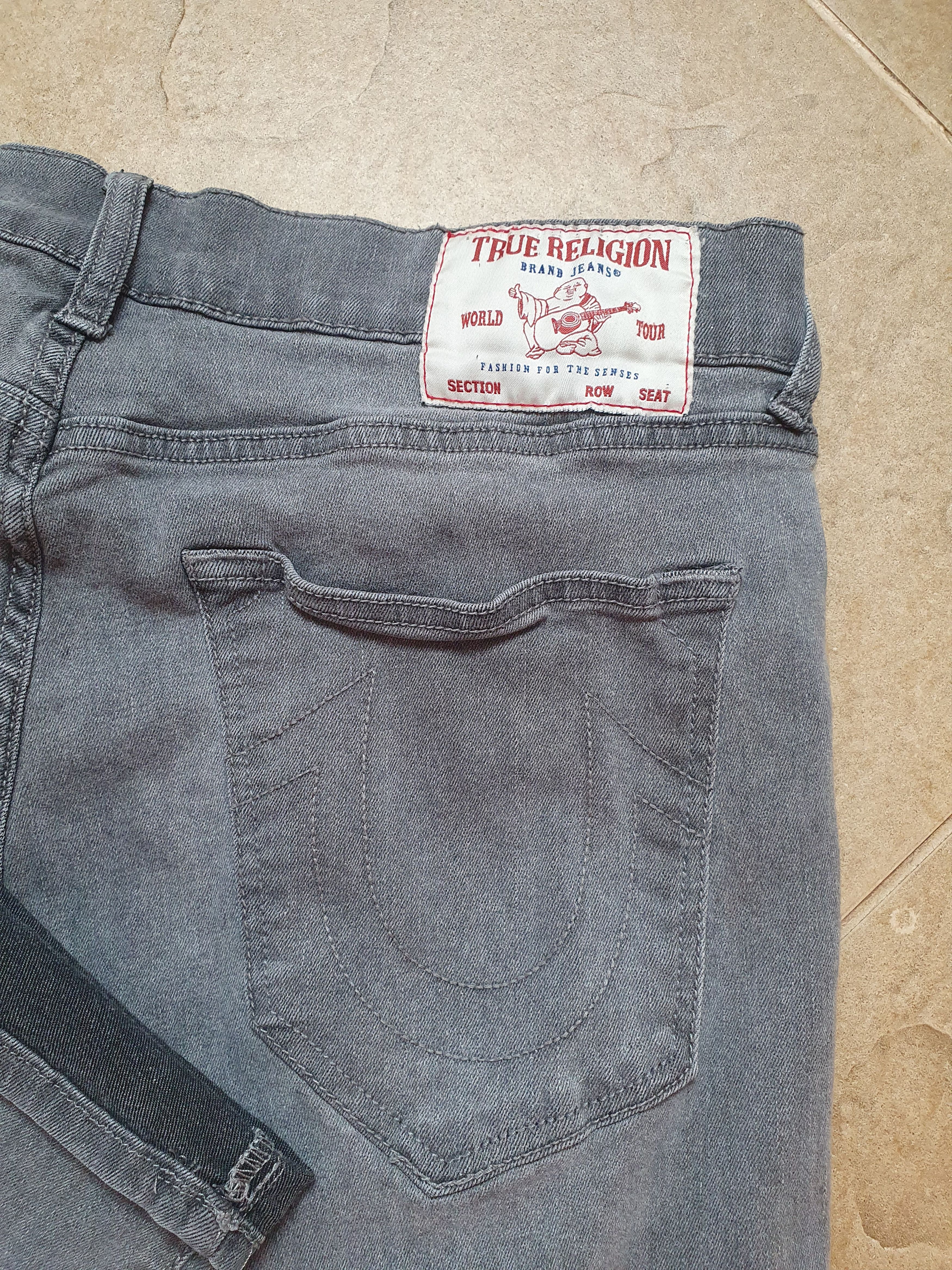 True Religion Gray Denim True Religion Mens Size 34 Rocco Relaxed Skinny Size US 34 / EU 50 - 8 Thumbnail