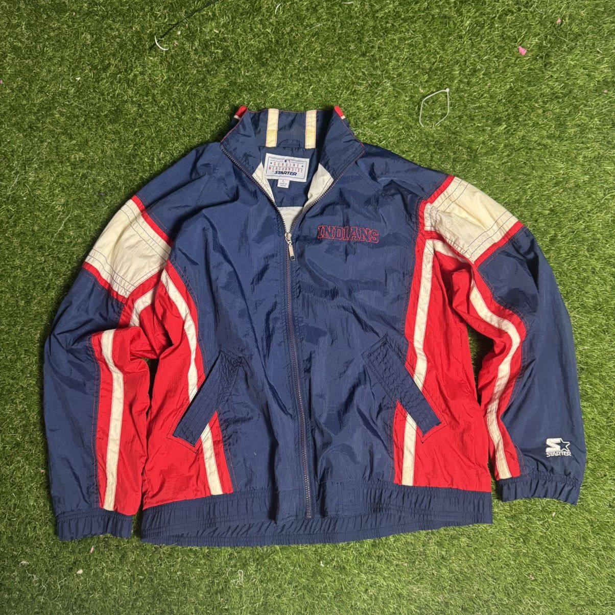 Starter Vintage Starter Celeveland Indians Jacket Size US L / EU 52-54 / 3 - 3 Thumbnail
