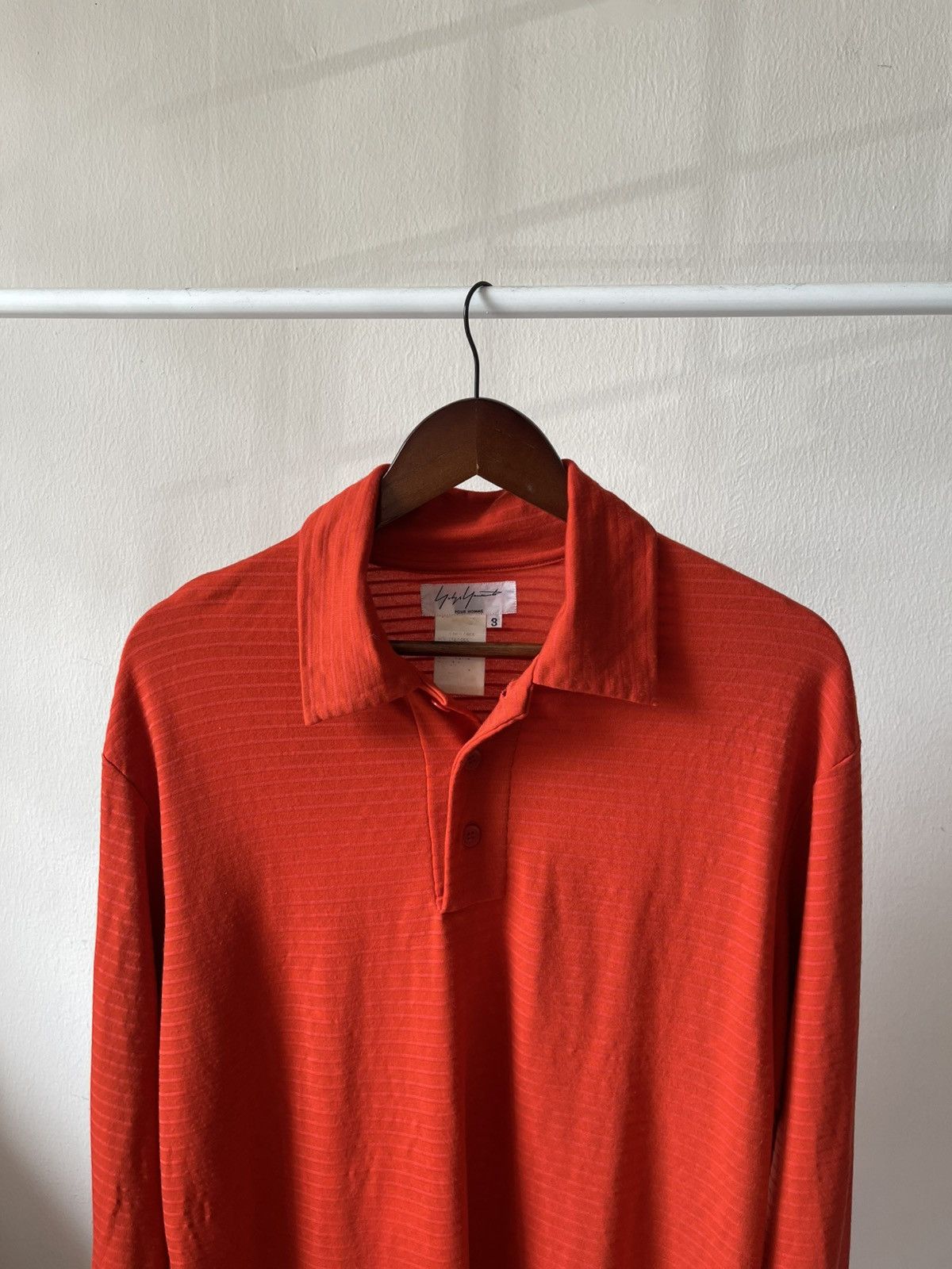 Yohji Yamamoto Yohji Yamamoto Pour Homme Polo Long Sleeve Shirt Size US L / EU 52-54 / 3 - 7 Thumbnail