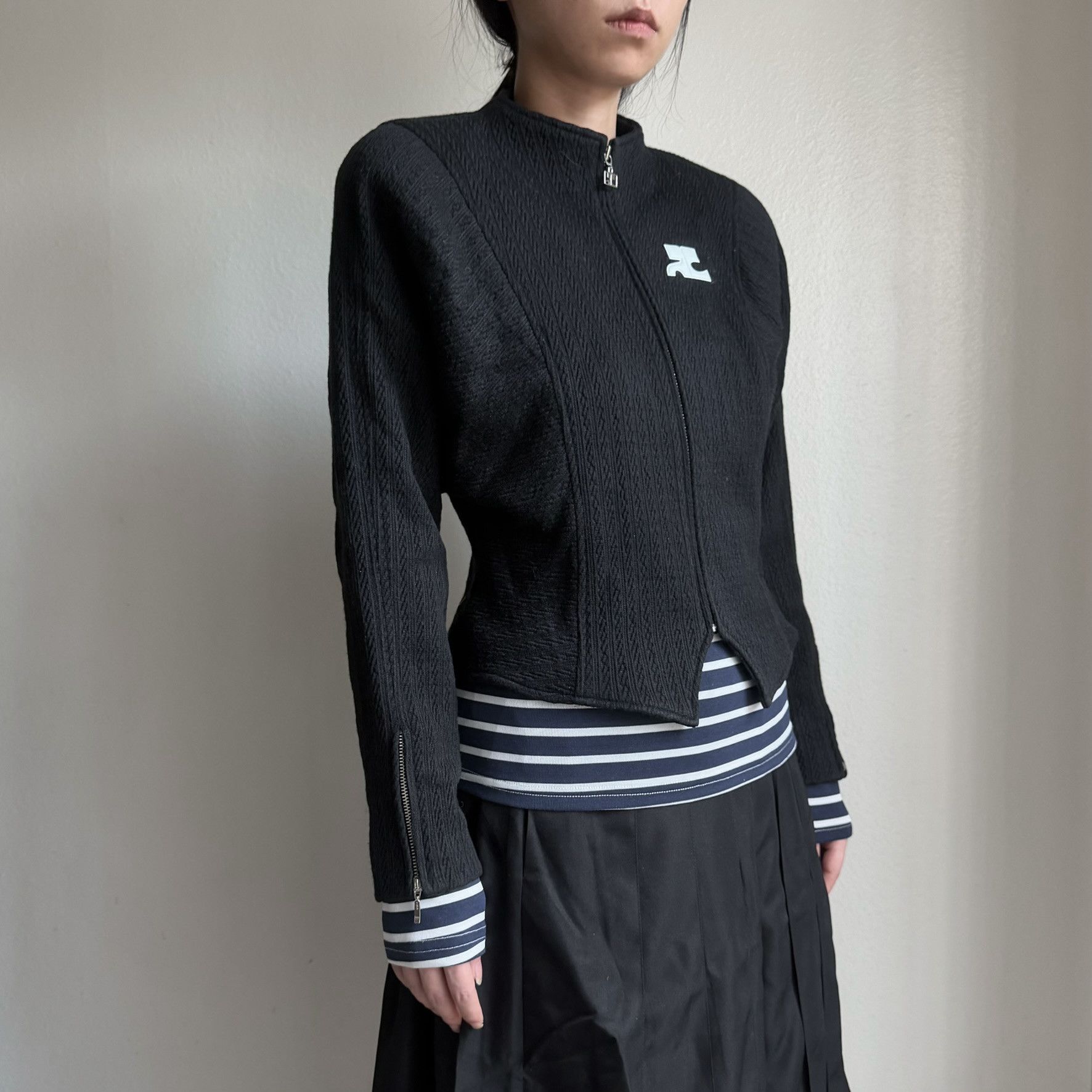 Courreges Courrèges Logo Patch Sculptural Batwing Jacket Size M / US 6-8 / IT 42-44 - 2 Thumbnail