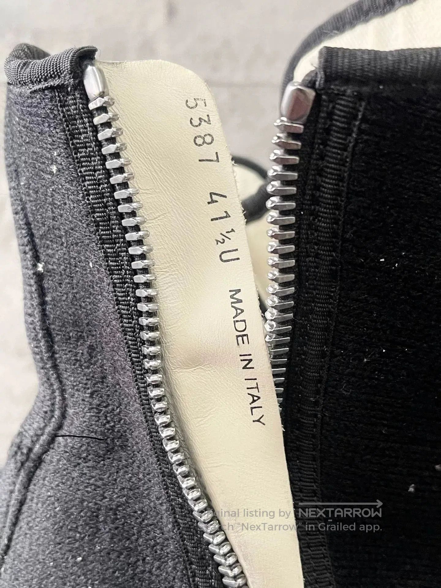 Rick Owens Drkshdw Rick Owens DRKSHDW High-Top Wool Sneakers. Size US 8.5 / EU 41-42 - 8 Thumbnail