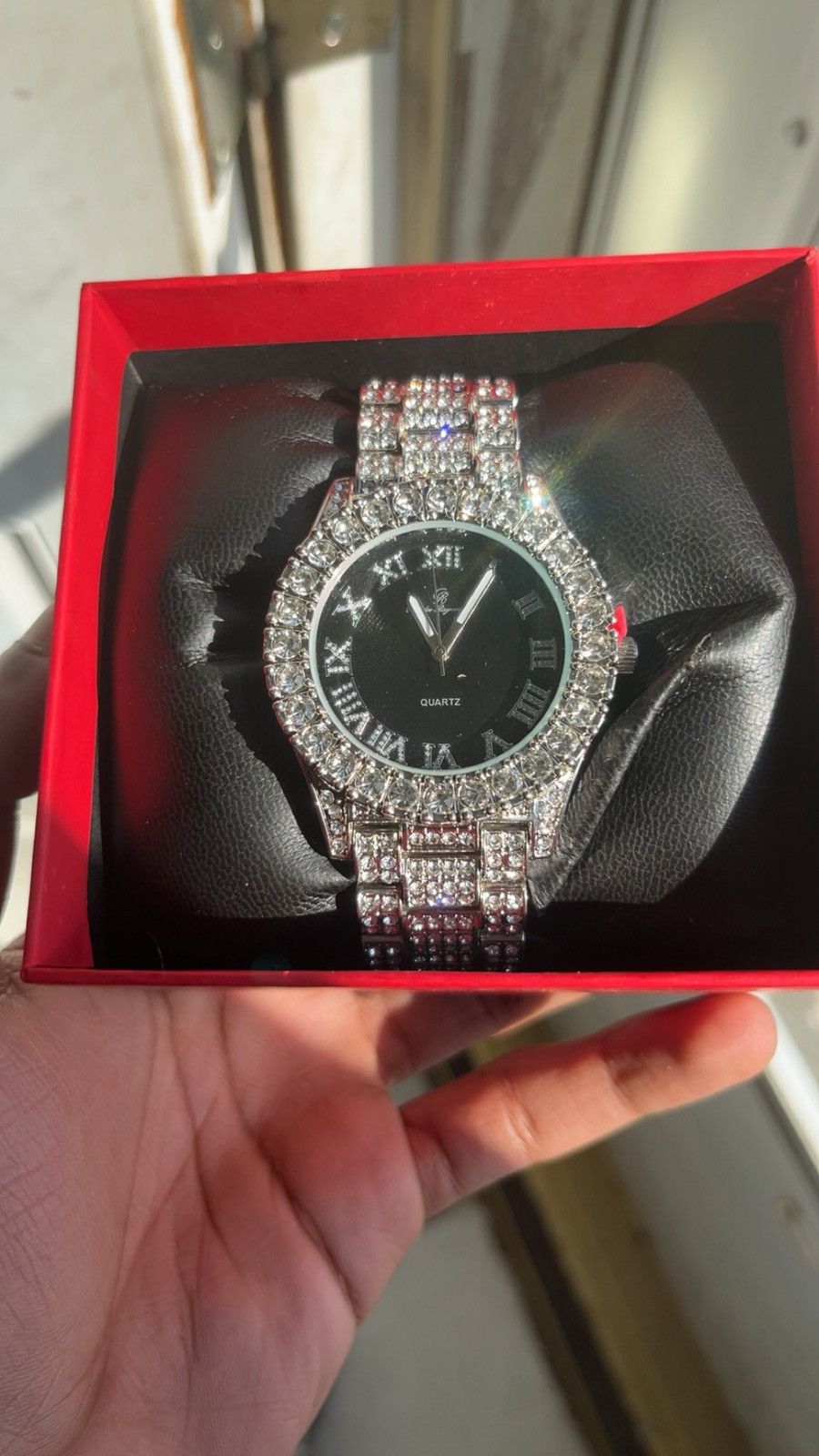 Other Iced Out Black Face Moissanite Watch Size 42 - 4 Thumbnail