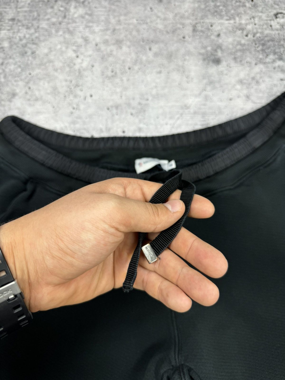Designer × Moncler Vintage Moncler 90s Y2K Style Black Classic Sweatpants Pants Size 28" / US 6 / IT 42 - 10 Thumbnail