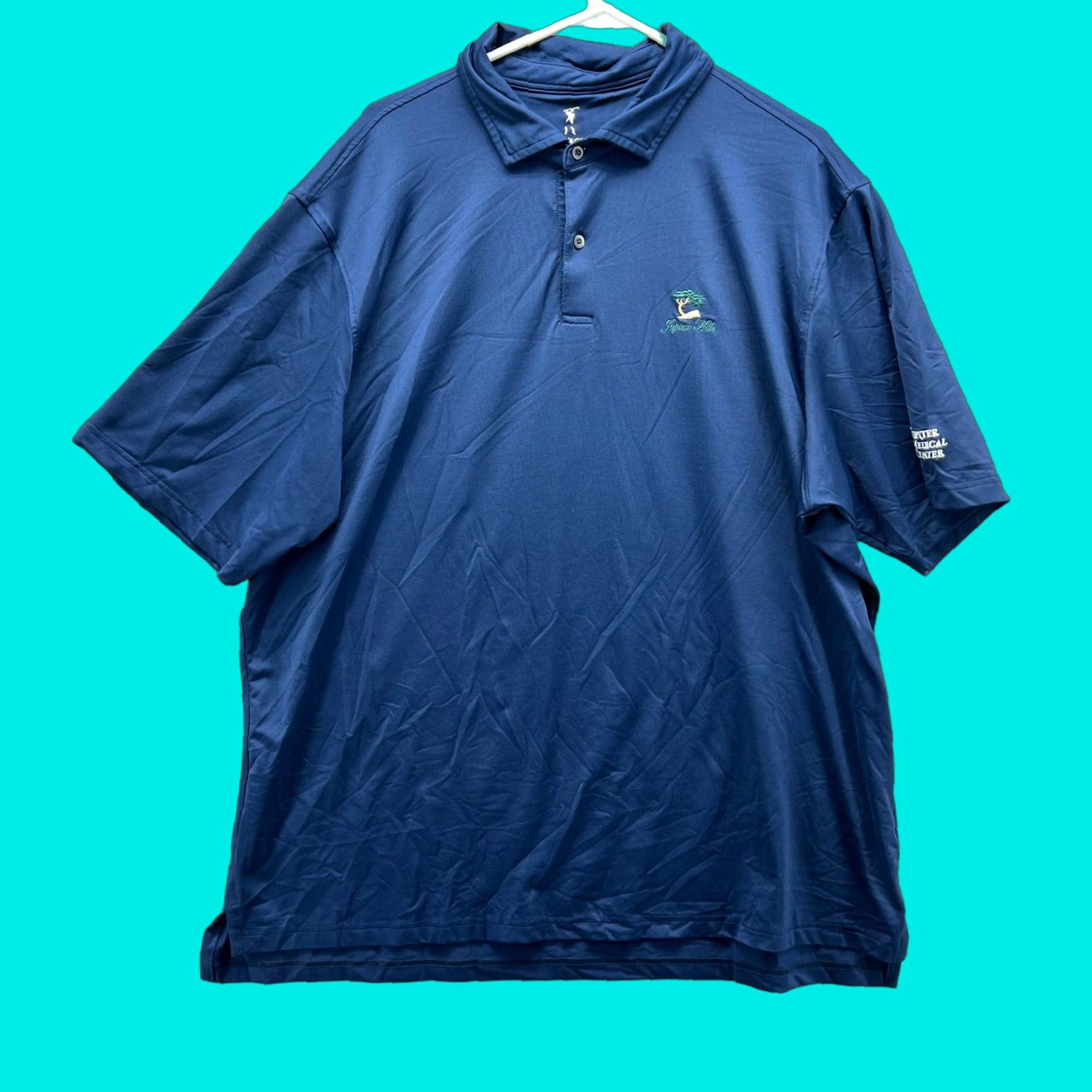 Vintage Fairway & Greene Polo Shirt Men XXL Blue Golfer Jupiter Hills Golf Club Logo - 2XL Polo Shirt Blue Logo Size US XXL / EU 58 / 5 - 1 Thumbnail