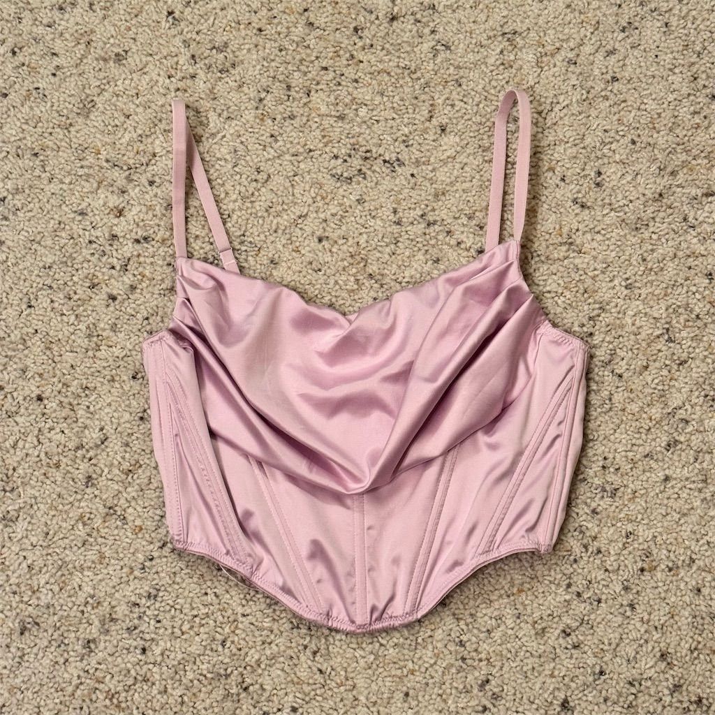 Urban Outfitters Urban Outfitters Women's Pink Cowl Neck Corset Top Size M N Size M / US 6-8 / IT 42-44 - 1 Thumbnail