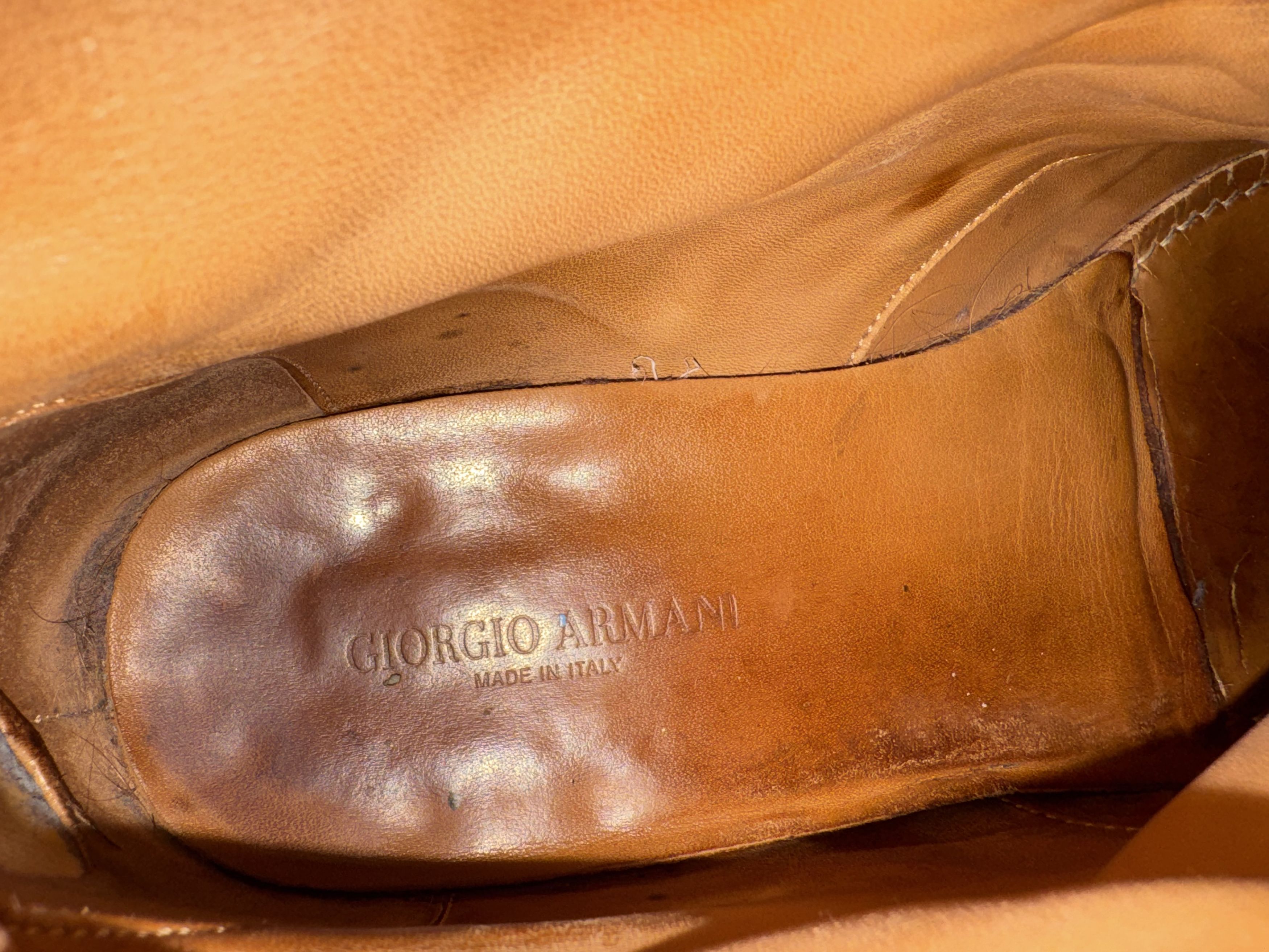 Giorgio Armani Vintage Giorgio Armani Leather Boots Mens Size 10.5 Size US 10.5 / EU 43-44 - 8 Thumbnail