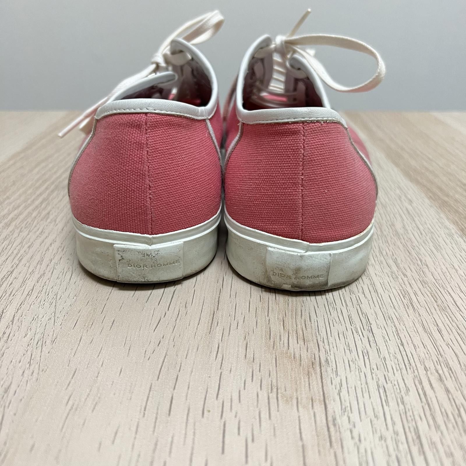 Dior Christian Dior Vintage Pink Canvas Low Top Sneakers Size US 8.5 / IT 38.5 - 4 Thumbnail