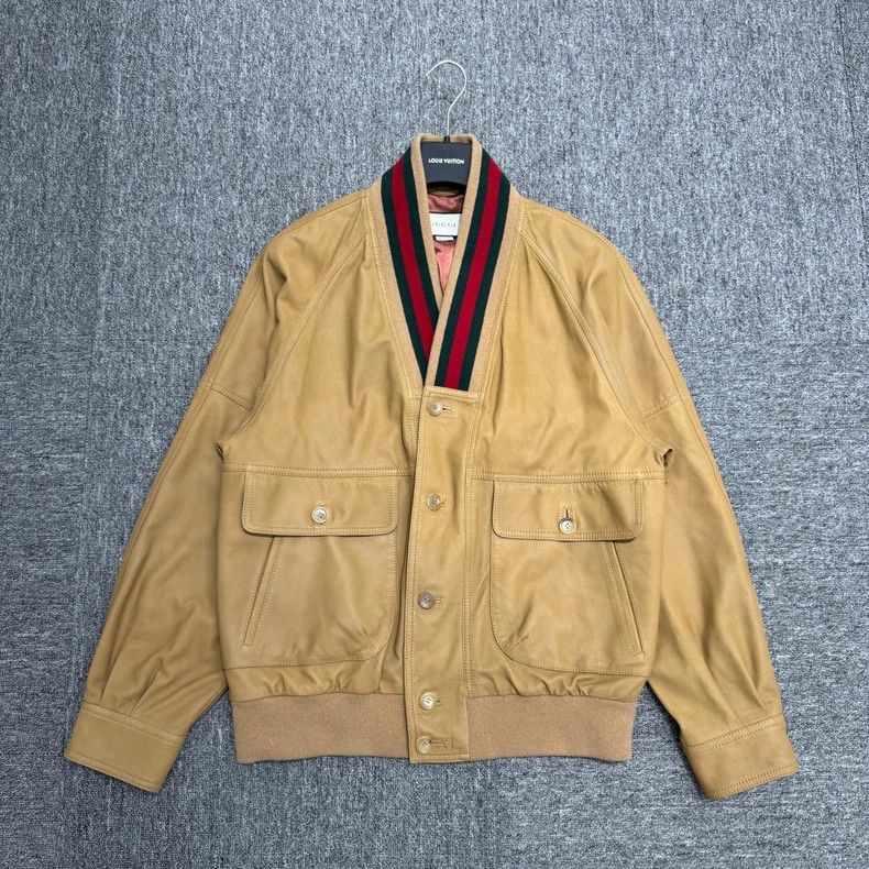 Gucci Gucci Striped collar sheepskin jacket 2502-Nextarrow Size US M / EU 48-50 / 2 - 1 Thumbnail