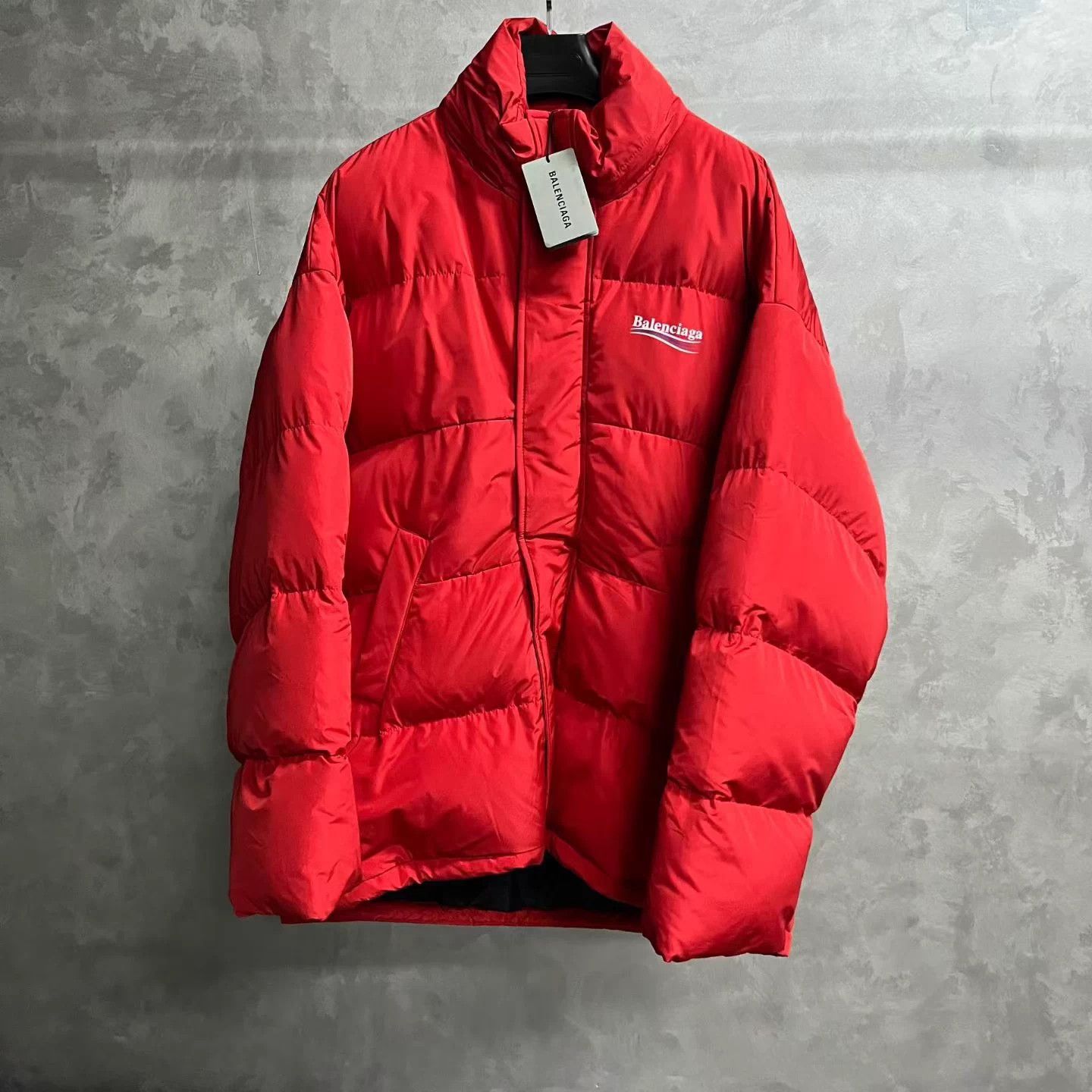 Balenciaga Balenciaga Red Logo Zip Jacket Size 54 New Size US L / EU 52-54 / 3 - 1 Thumbnail