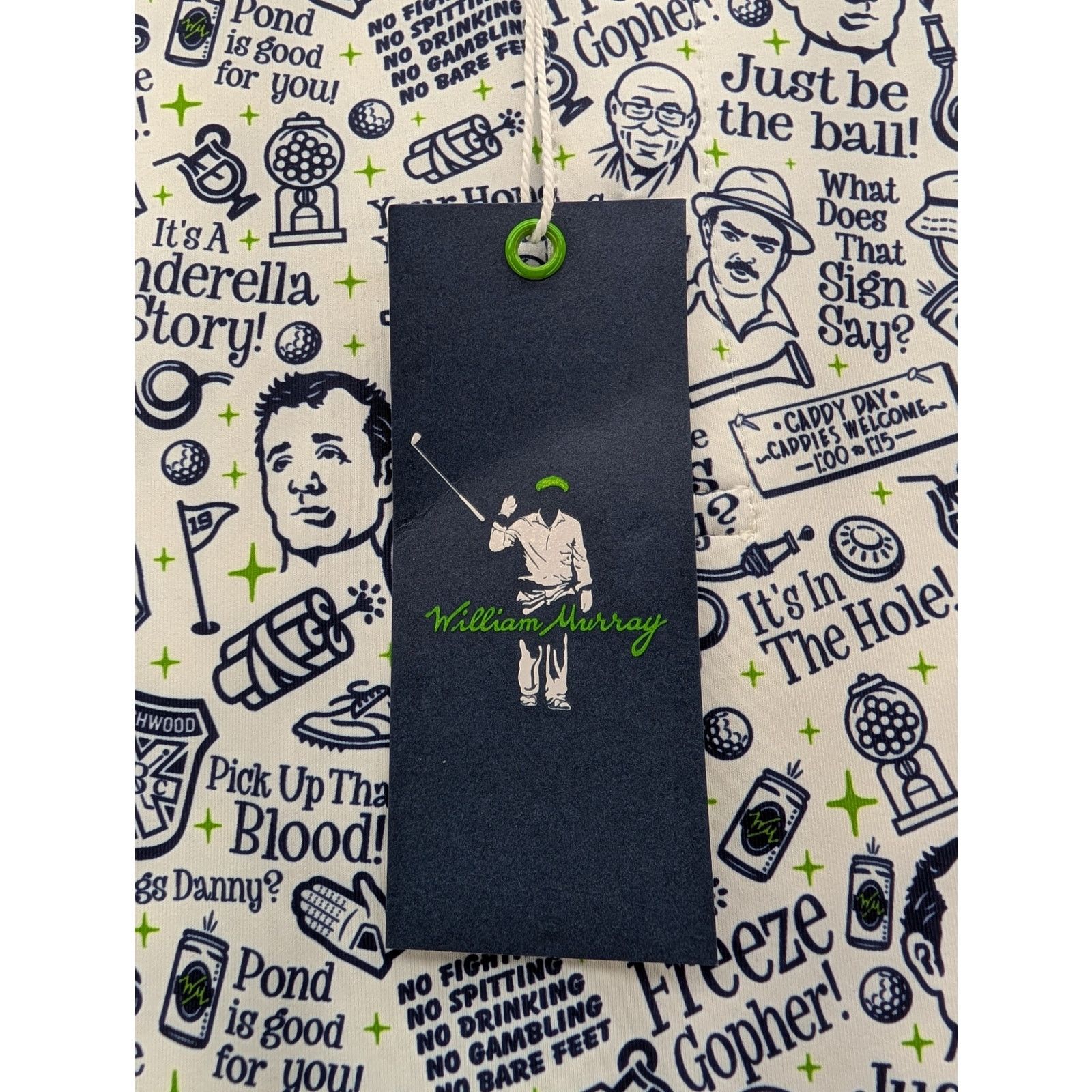 Other NWT William Murray Caddy Quotes Men's Polo size Large Size US L / EU 52-54 / 3 - 5 Thumbnail