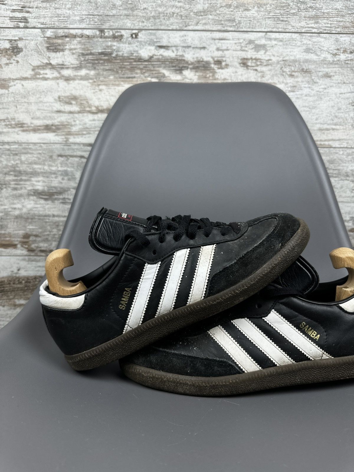 Adidas × Vintage Mens Vintage Adidas Samba distressed sneakers y2k rare drill Size US 8 / EU 41 - 4 Thumbnail